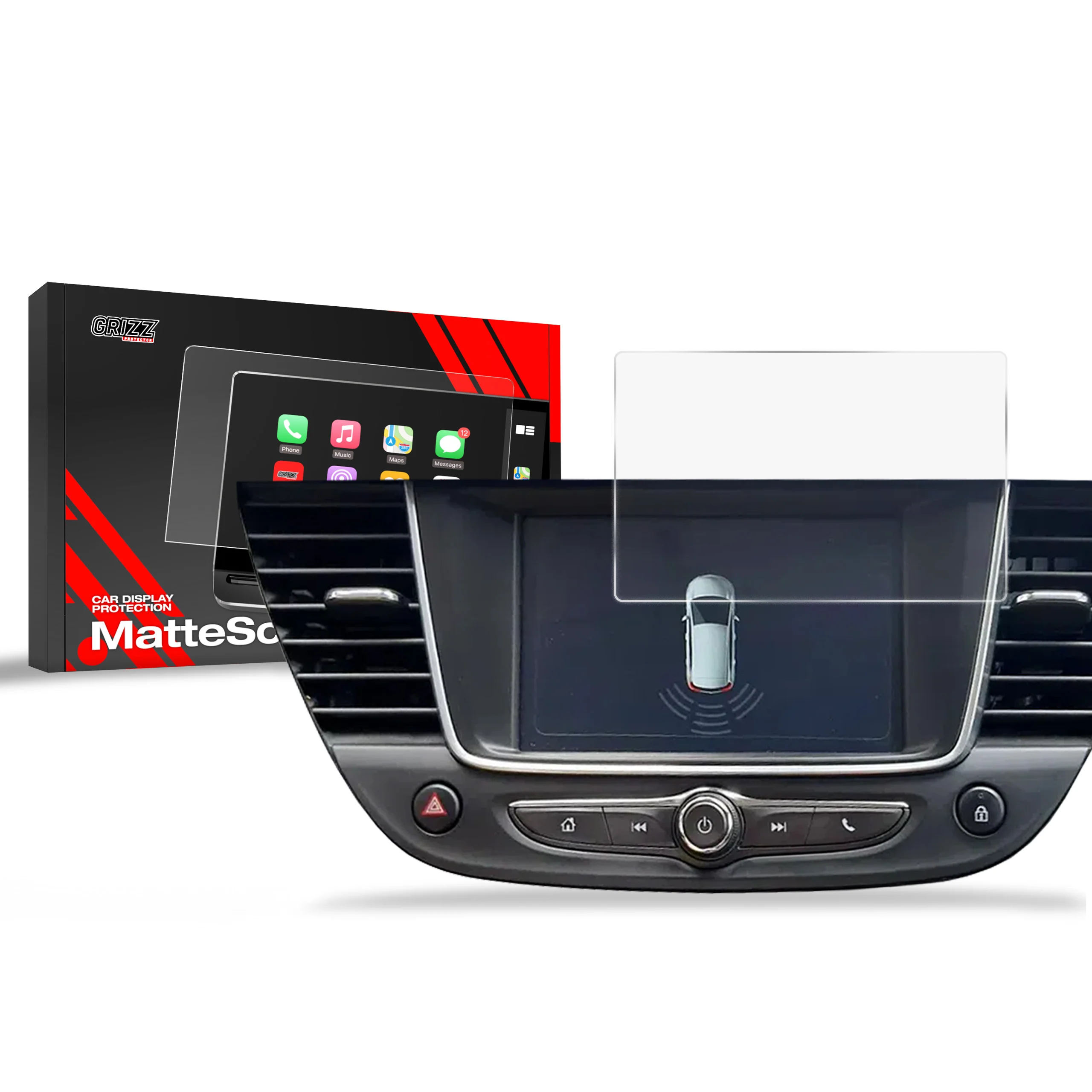 Displayschutzfolie für Opel Astra K (2015-2021) Anti-Fingerprint, Matt