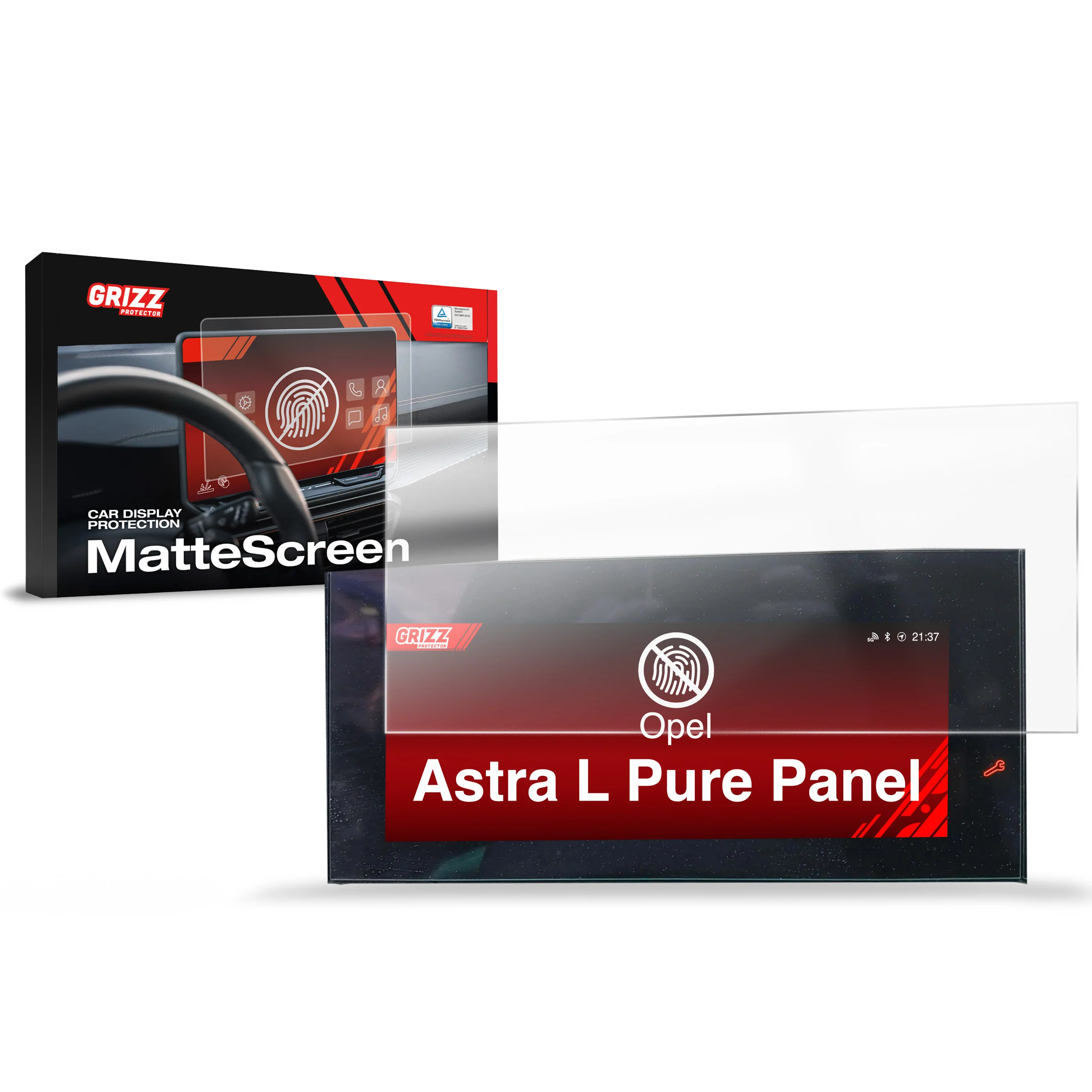 Displayschutzfolie für Opel Astra L Pure Panel Virtual Cockpit (2021-2026) Anti-Fingerprint, Matt