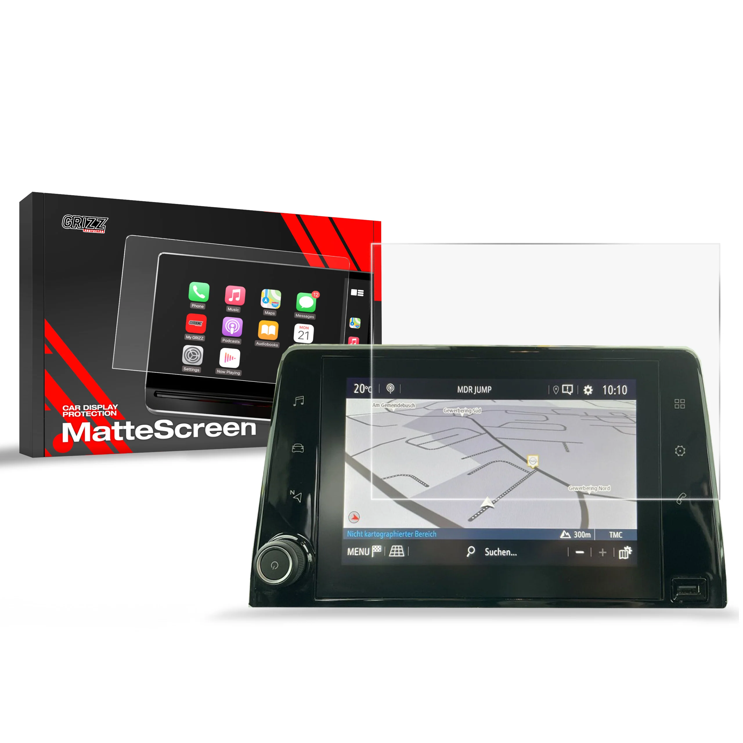 Displayschutzfolie für Opel Combo E 8" (2023-2026) Anti-Fingerprint, Matt