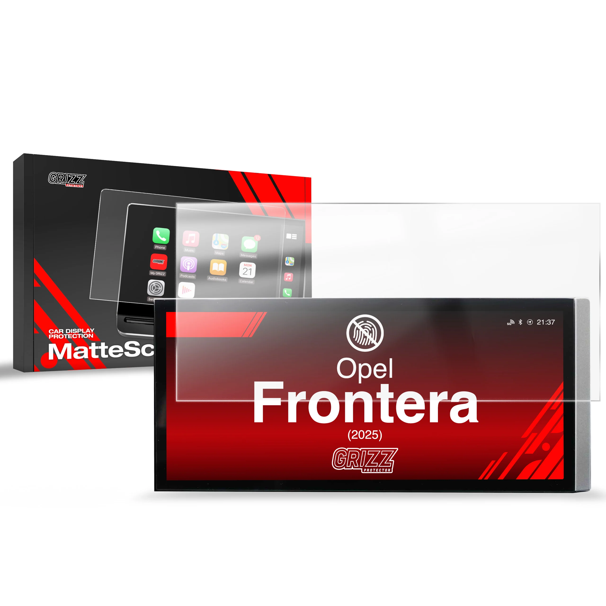 Displayschutzfolie für Opel Frontera (2025-2026) Anti-Fingerprint, Matt