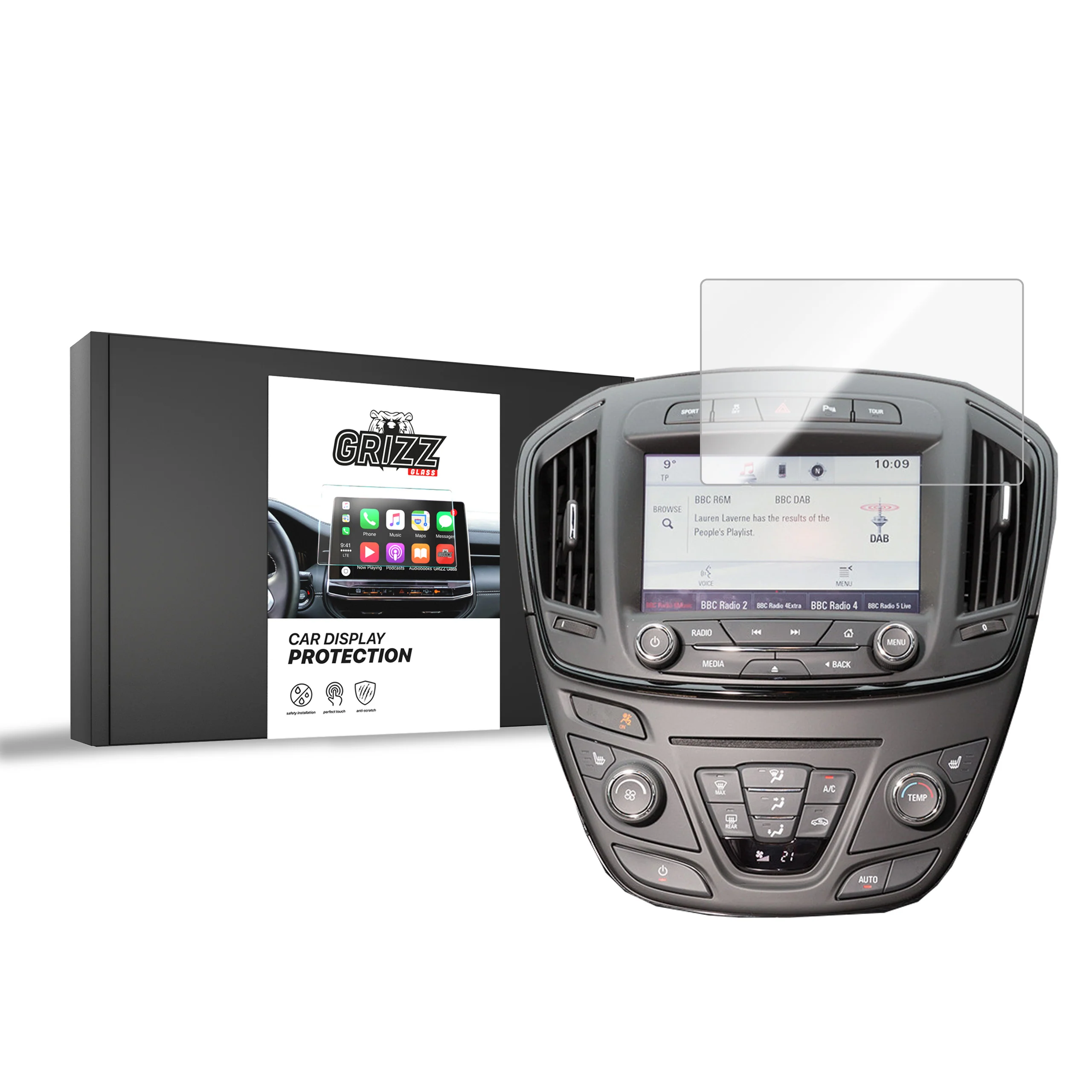 Displayschutzfolie für Opel Insignia (2015-2017) Navi Folie, Kratzfest, Klar