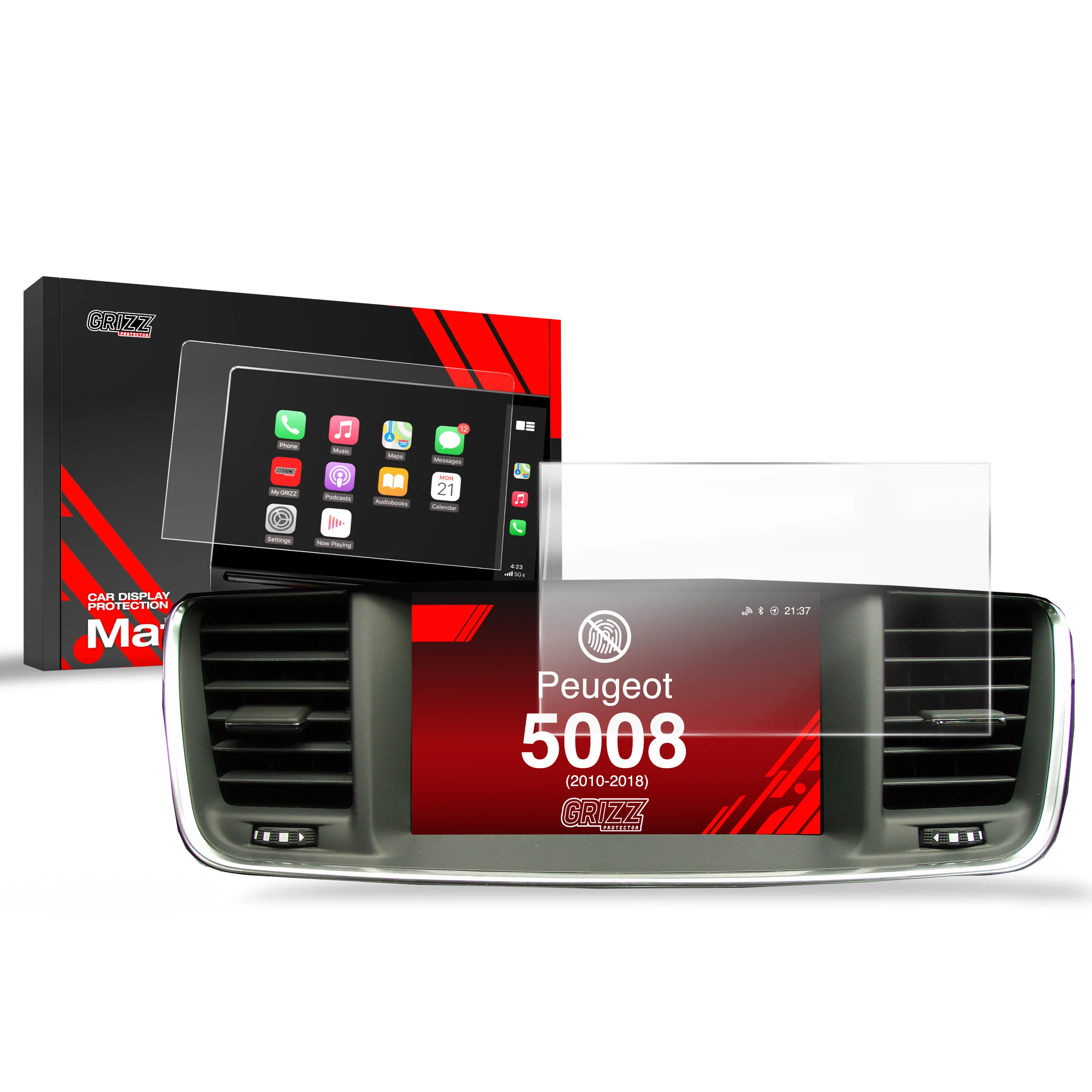 Displayschutzfolie für Peugeot 508 7" (2010-2018) Anti-Fingerprint, Matt