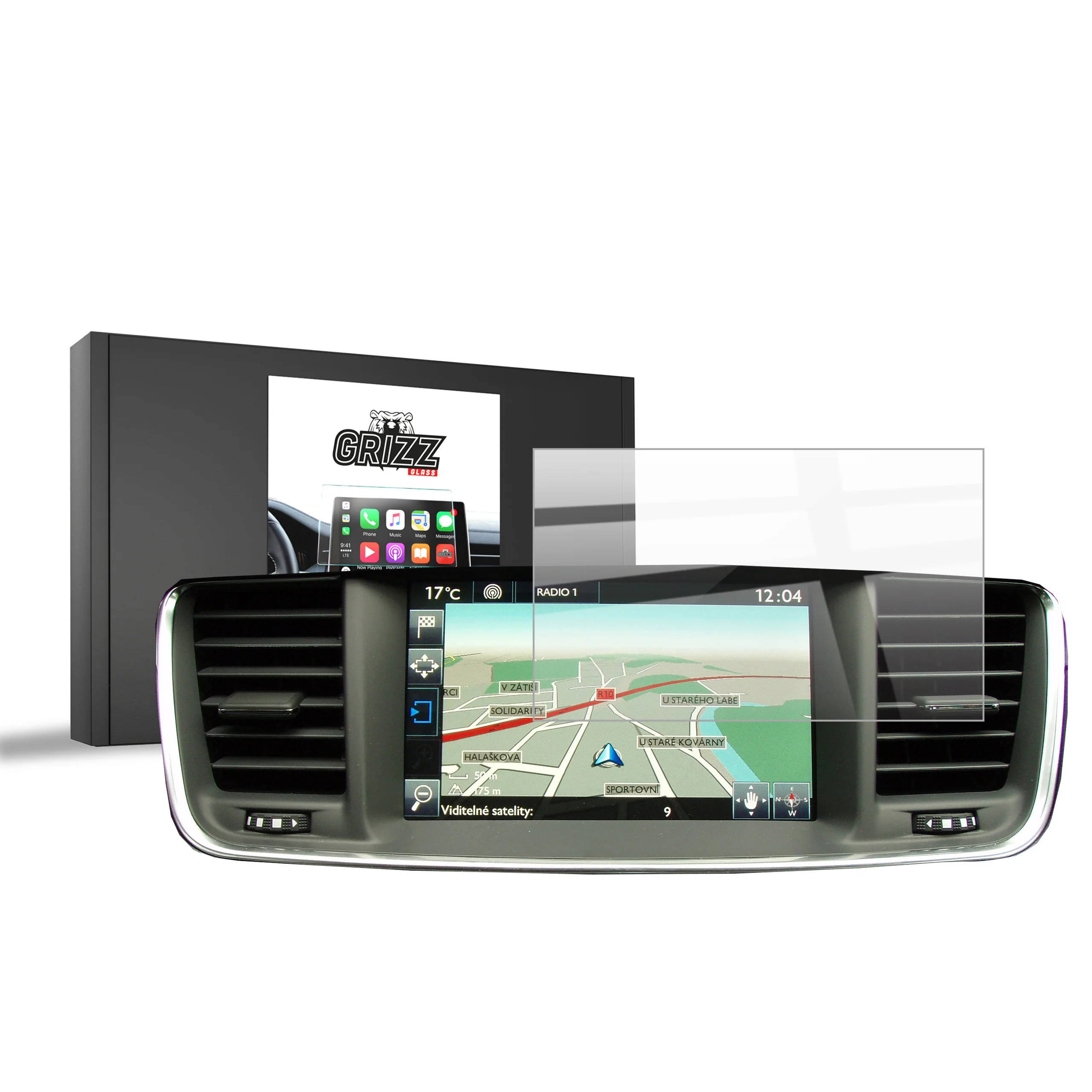 Displayschutzfolie für Peugeot 508 7" (2010-2018) Navi Folie, Kratzfest, Klar