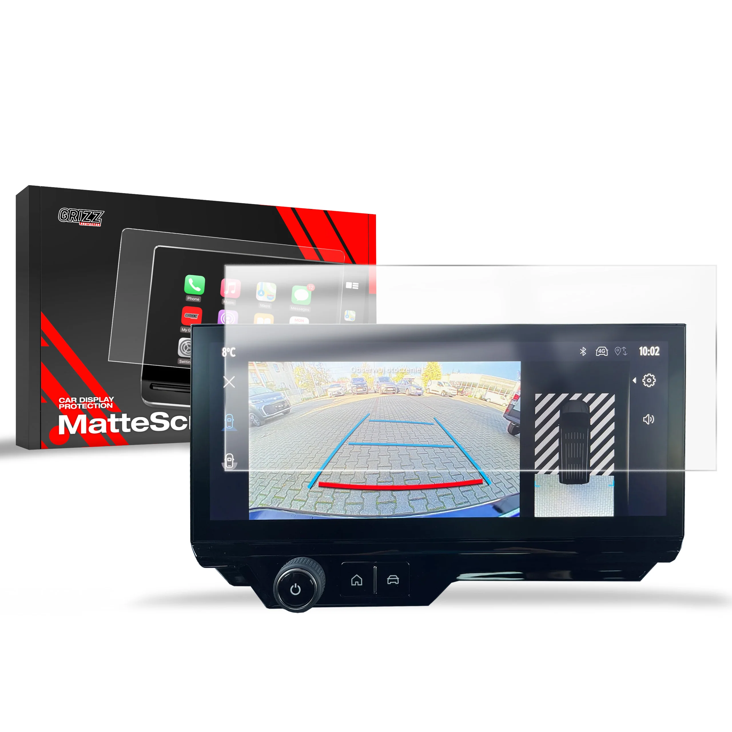Displayschutzfolie für Peugeot Partner 3 10" (2023-2026) Anti-Fingerprint, Matt