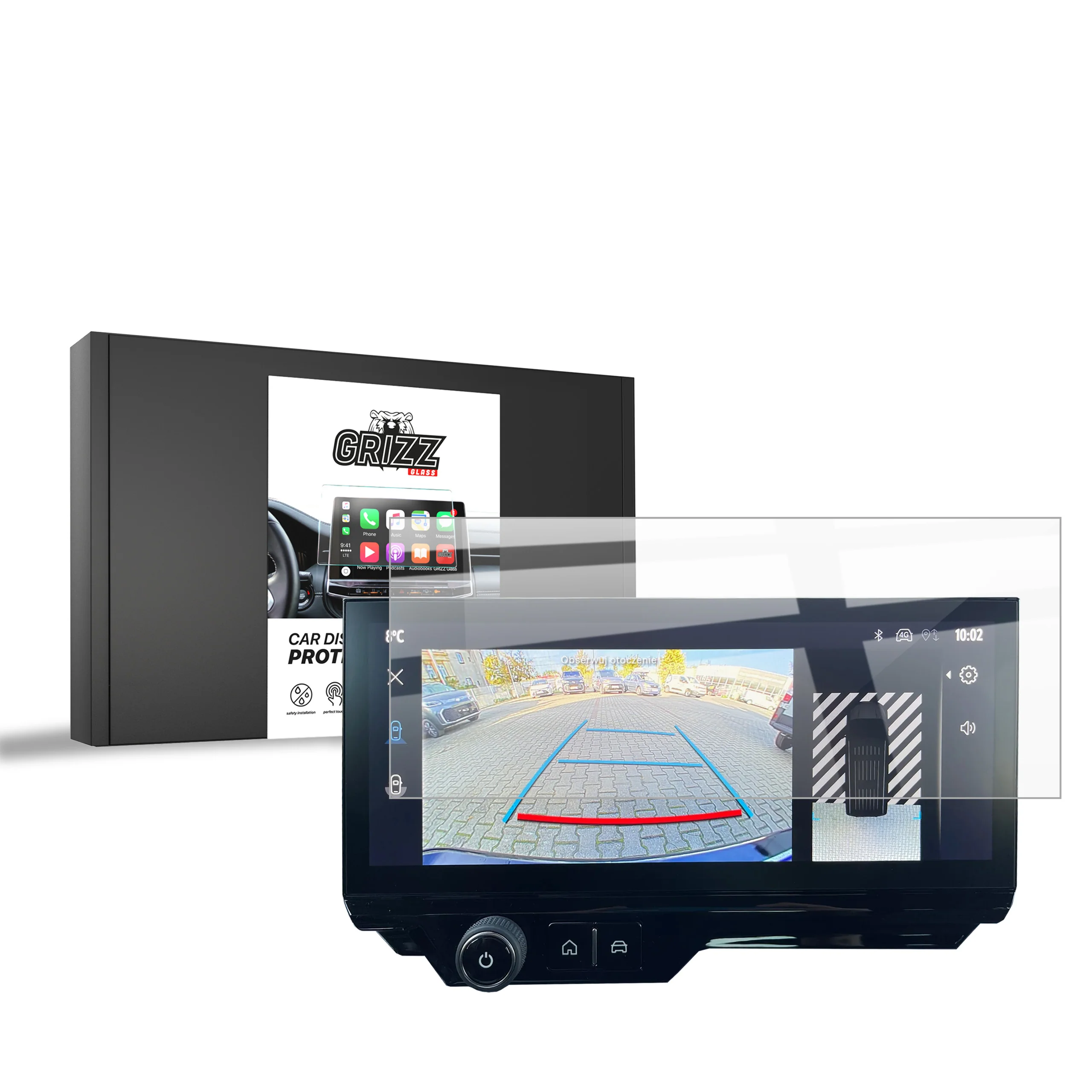 Displayschutzfolie für Peugeot Rifter 10" (2024-2026) Navi Folie, Kratzfest, Klar