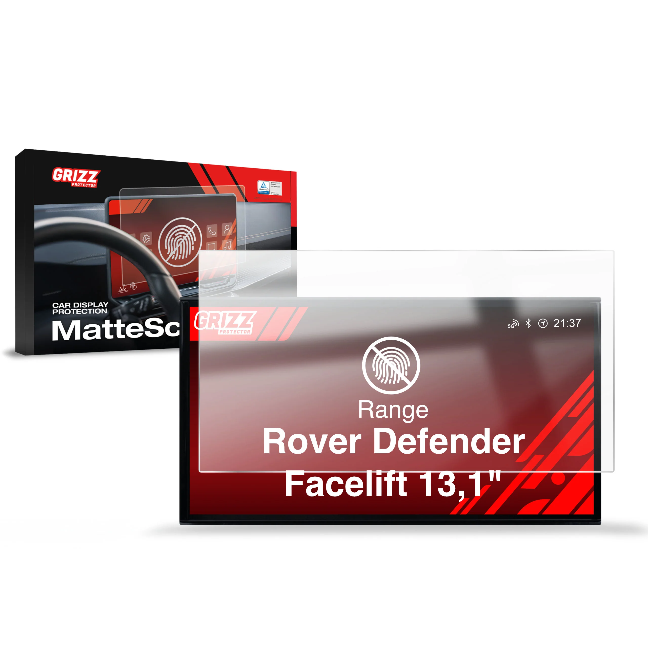 Displayschutzfolie für Range Rover Defender 13,1" Facelift (2026) Anti-Fingerprint, Matt