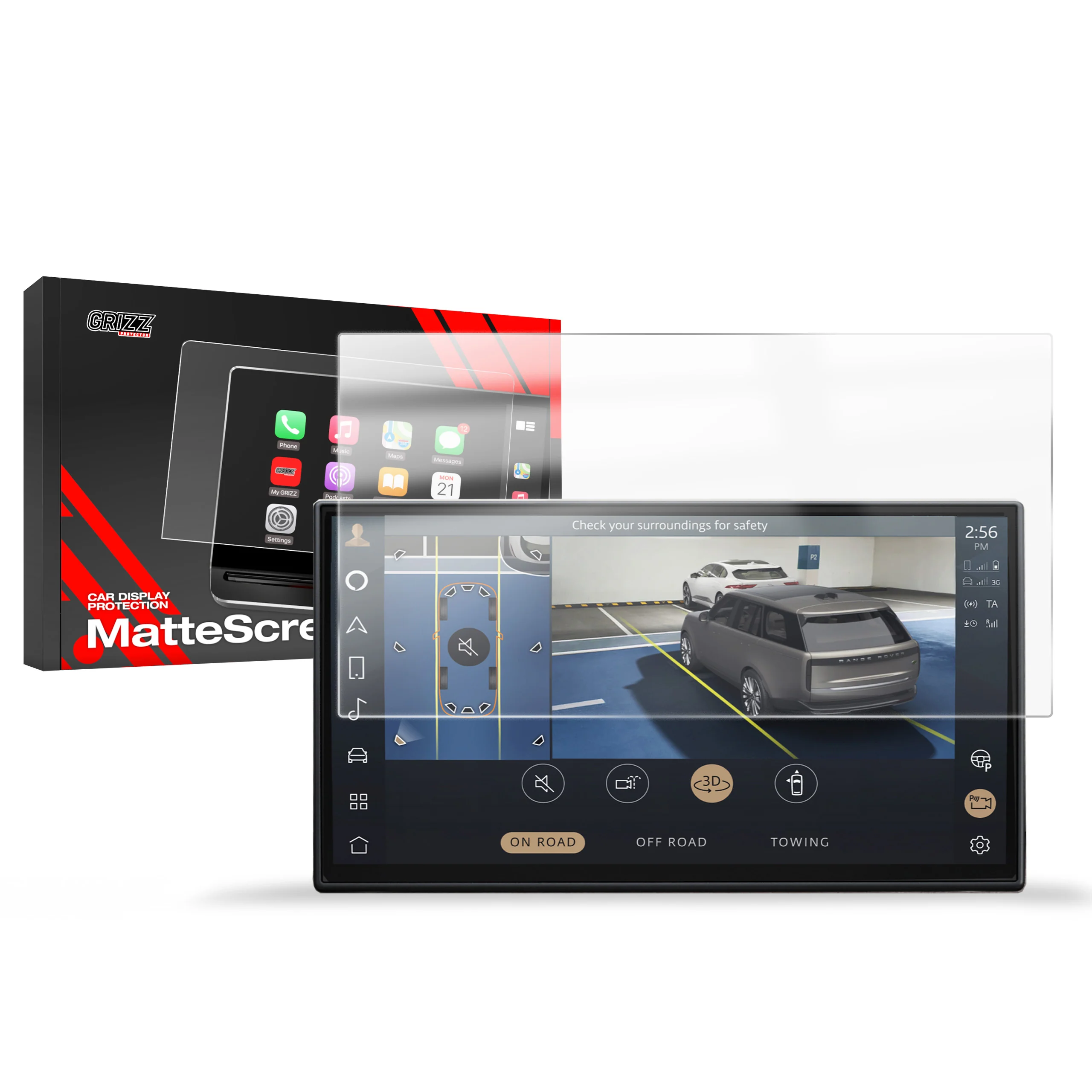 Displayschutzfolie für Range Rover Evoque 11,4" (2023-2026) Anti-Fingerprint, Matt
