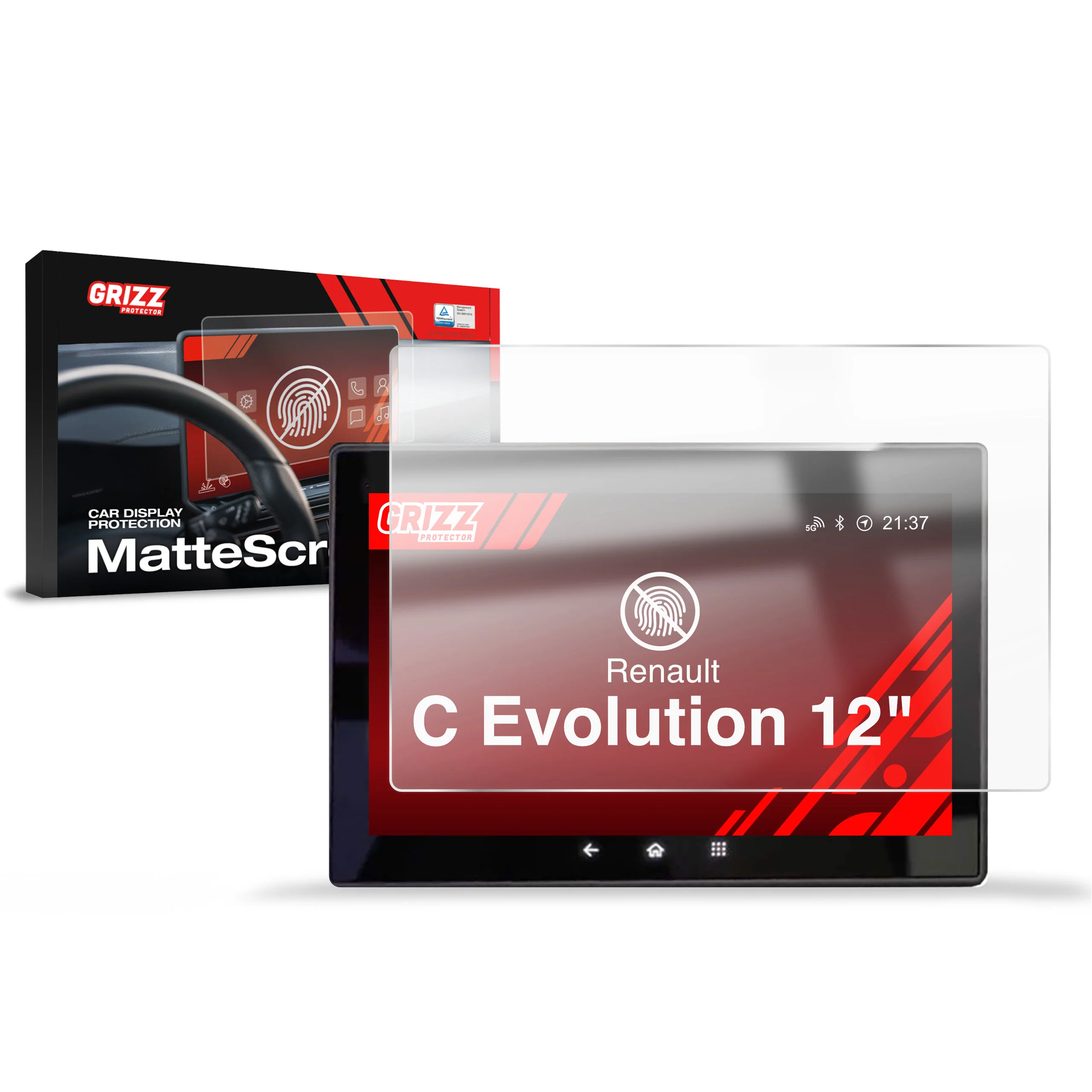 Displayschutzfolie für Renault C Evolution Anti-Fingerprint, Matt