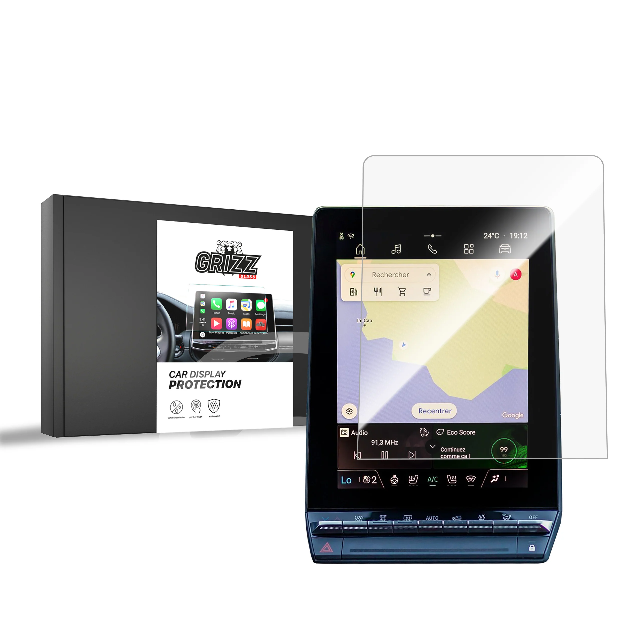 Displayschutzfolie für Renault Symbioz 10,4" (2024-2026) Navi Folie, Kratzfest, Klar