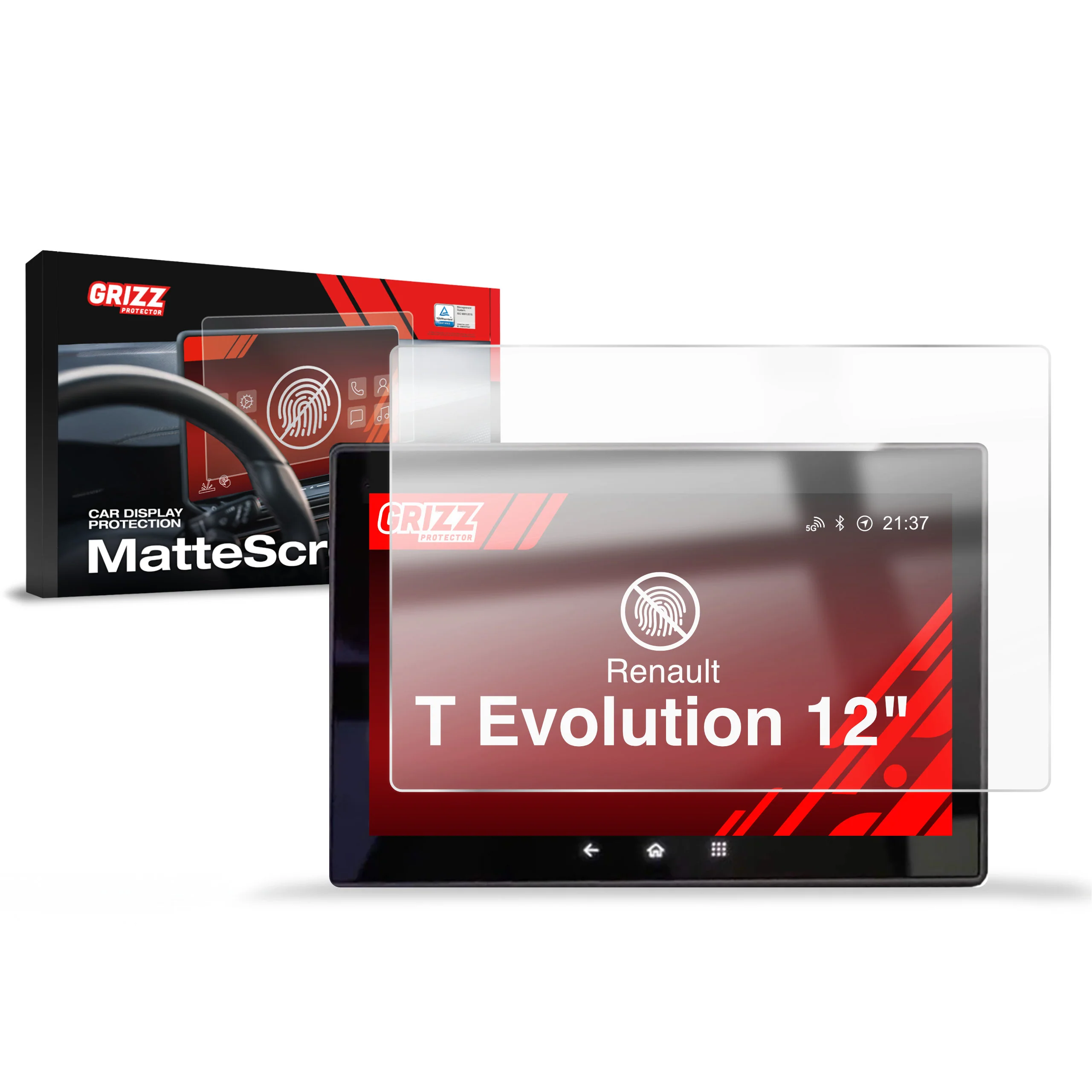 Displayschutzfolie für Renault T Evolution Anti-Fingerprint, Matt