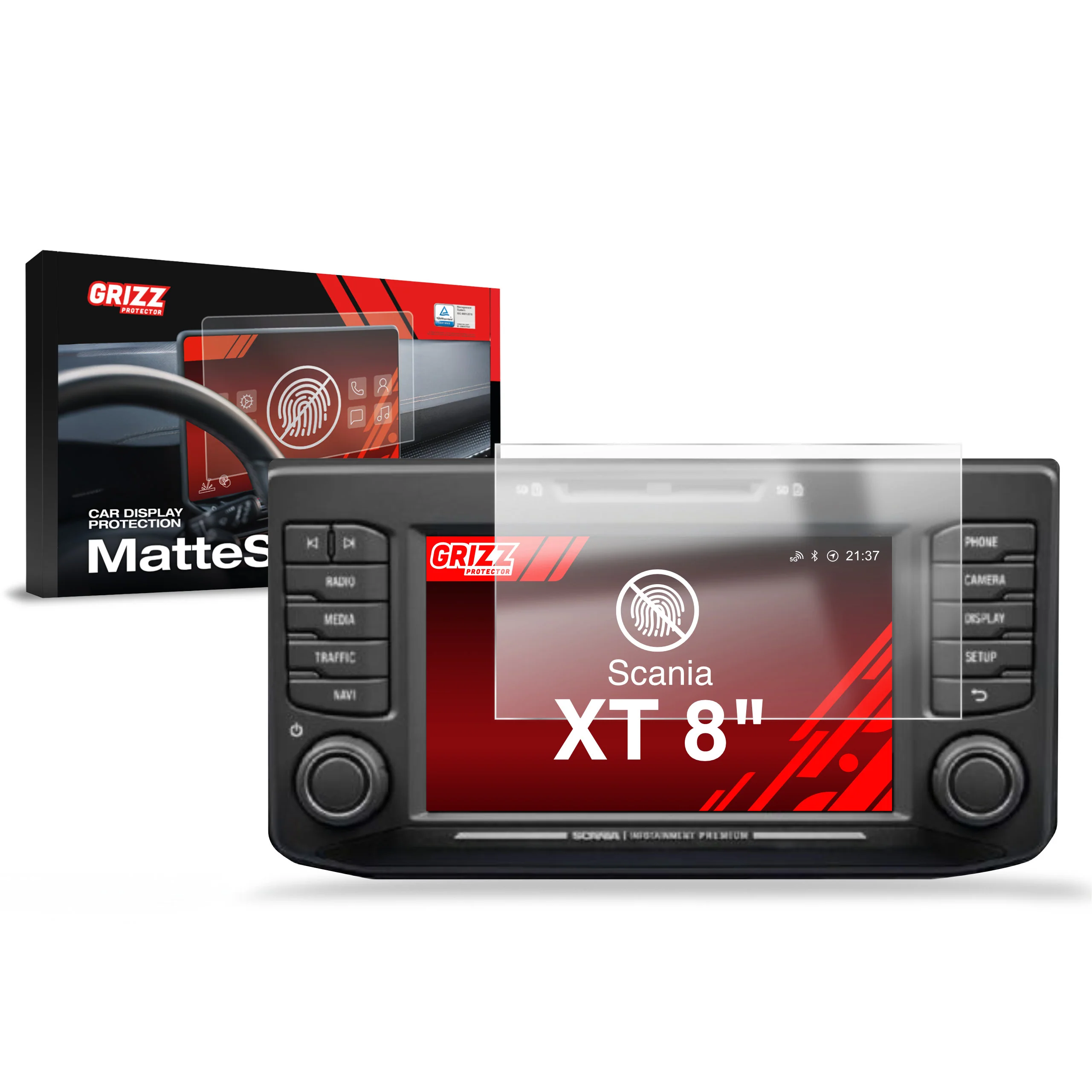 Displayschutzfolie für Scania XT 8" Anti-Fingerprint, Matt - Image 8