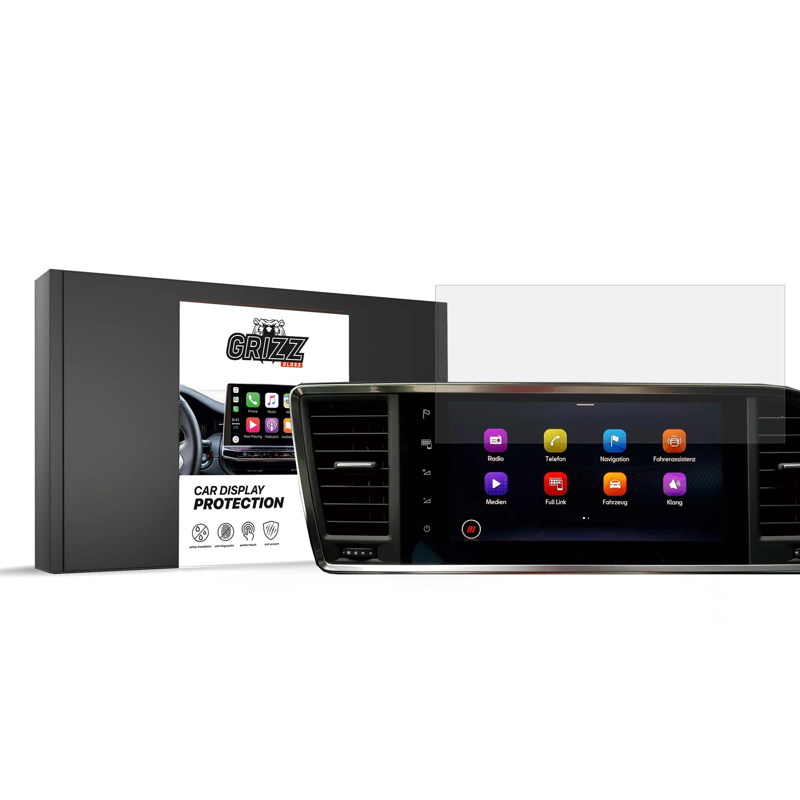 Displayschutzfolie für Seat Ateca 9,2" (2020-2026) Navi Folie, Kratzfest, Klar