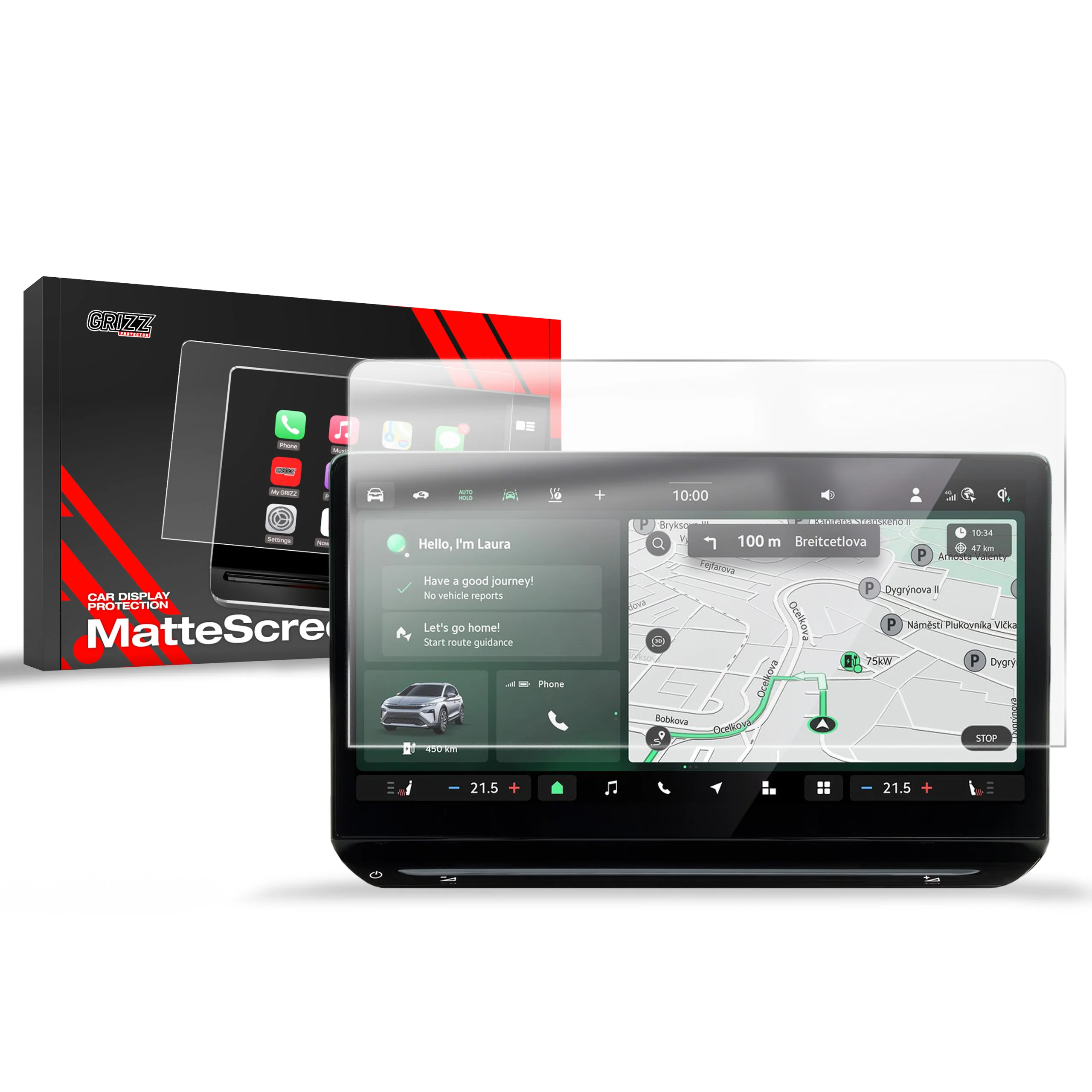 Displayschutzfolie für Skoda Elroq 13" (2025-2026) Anti-Fingerprint, Matt - Image 8