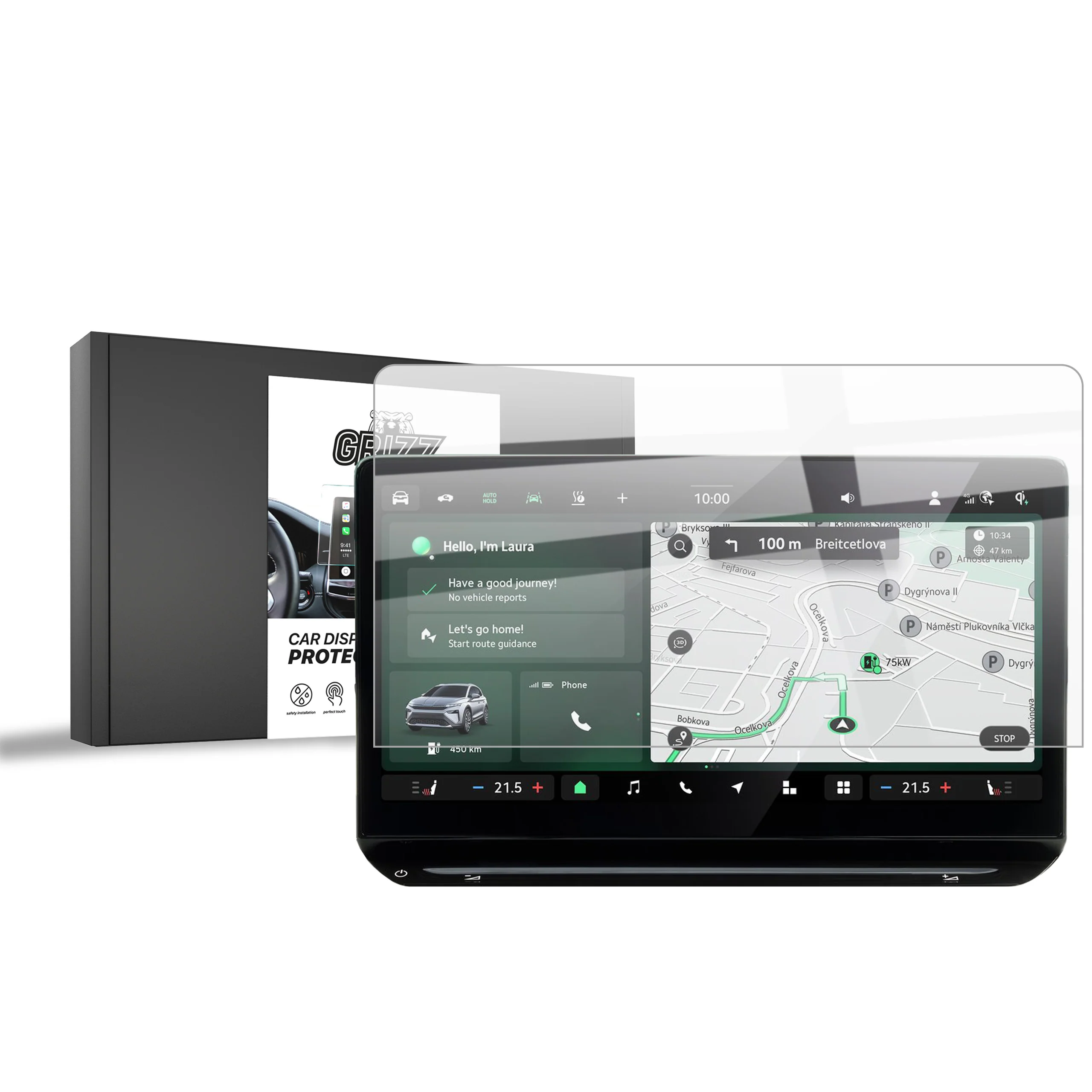 Displayschutzfolie für Skoda Elroq 13" (2025-2026) Navi Folie, Kratzfest, Klar
