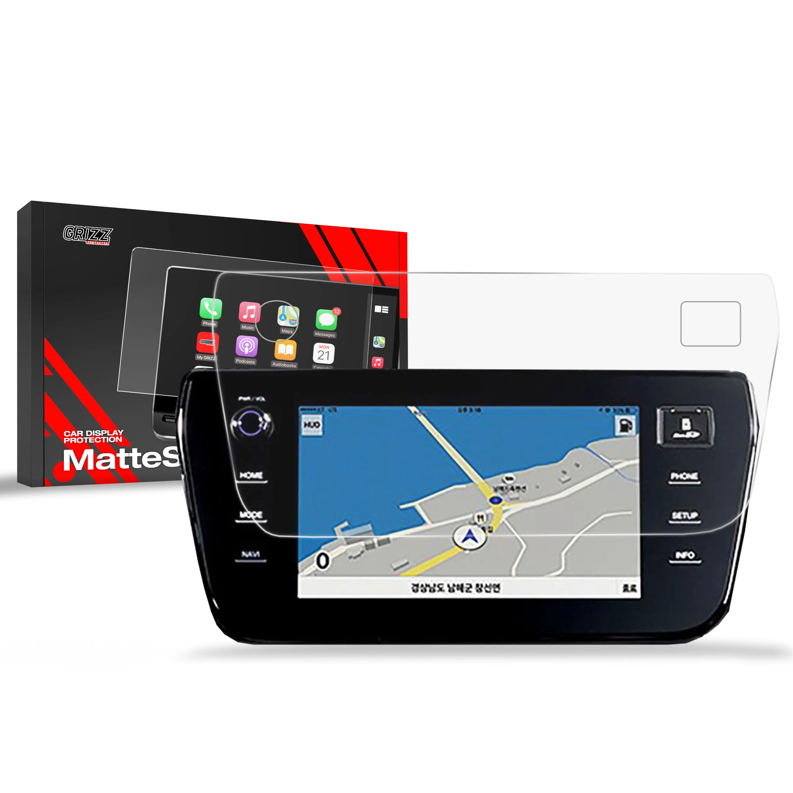 Displayschutzfolie für SsangYong Korando 10,25" (2023-2026) Anti-Fingerprint, Matt