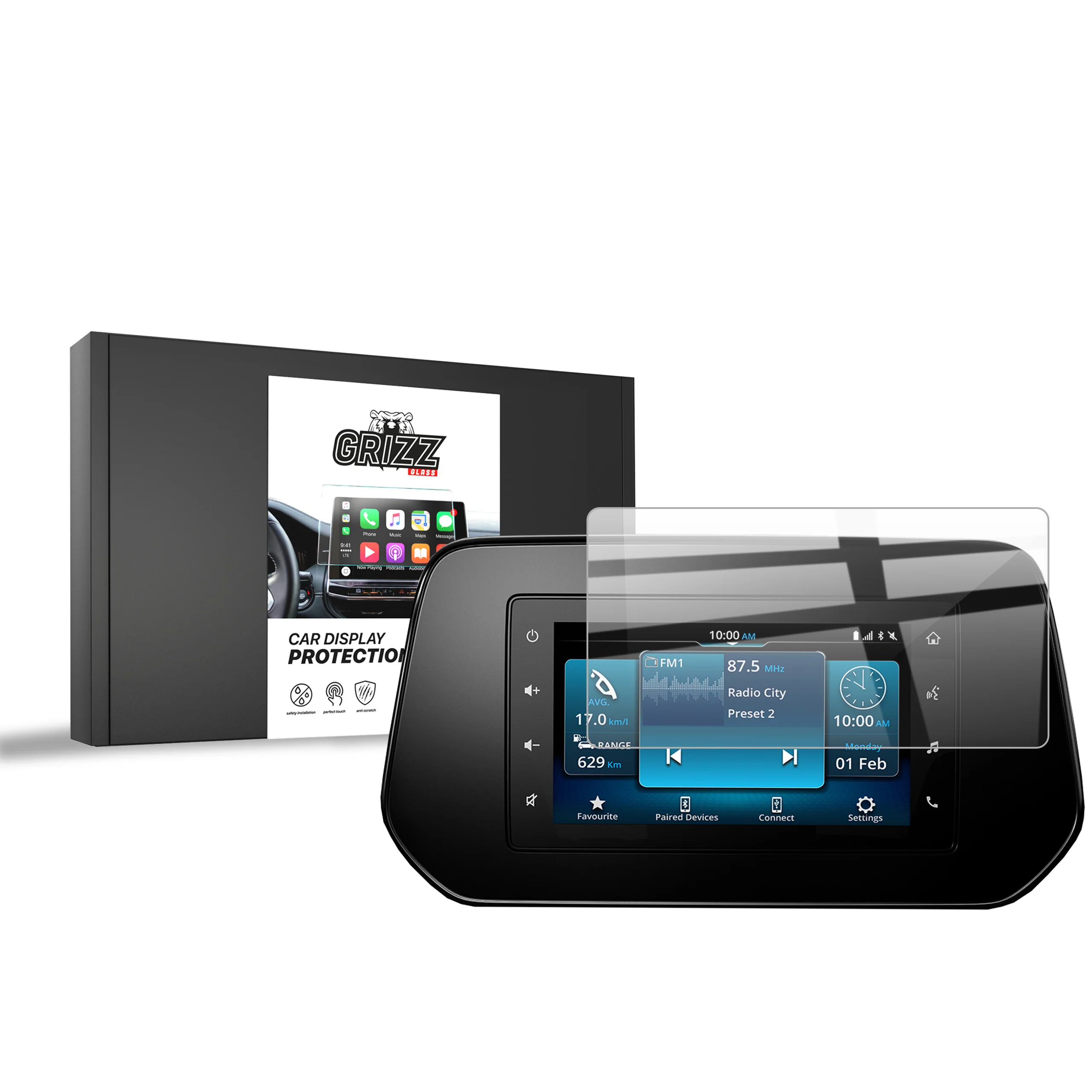 Displayschutzfolie für Suzuki S-Cross 7" (2022-2026) Navi Folie, Kratzfest, Klar