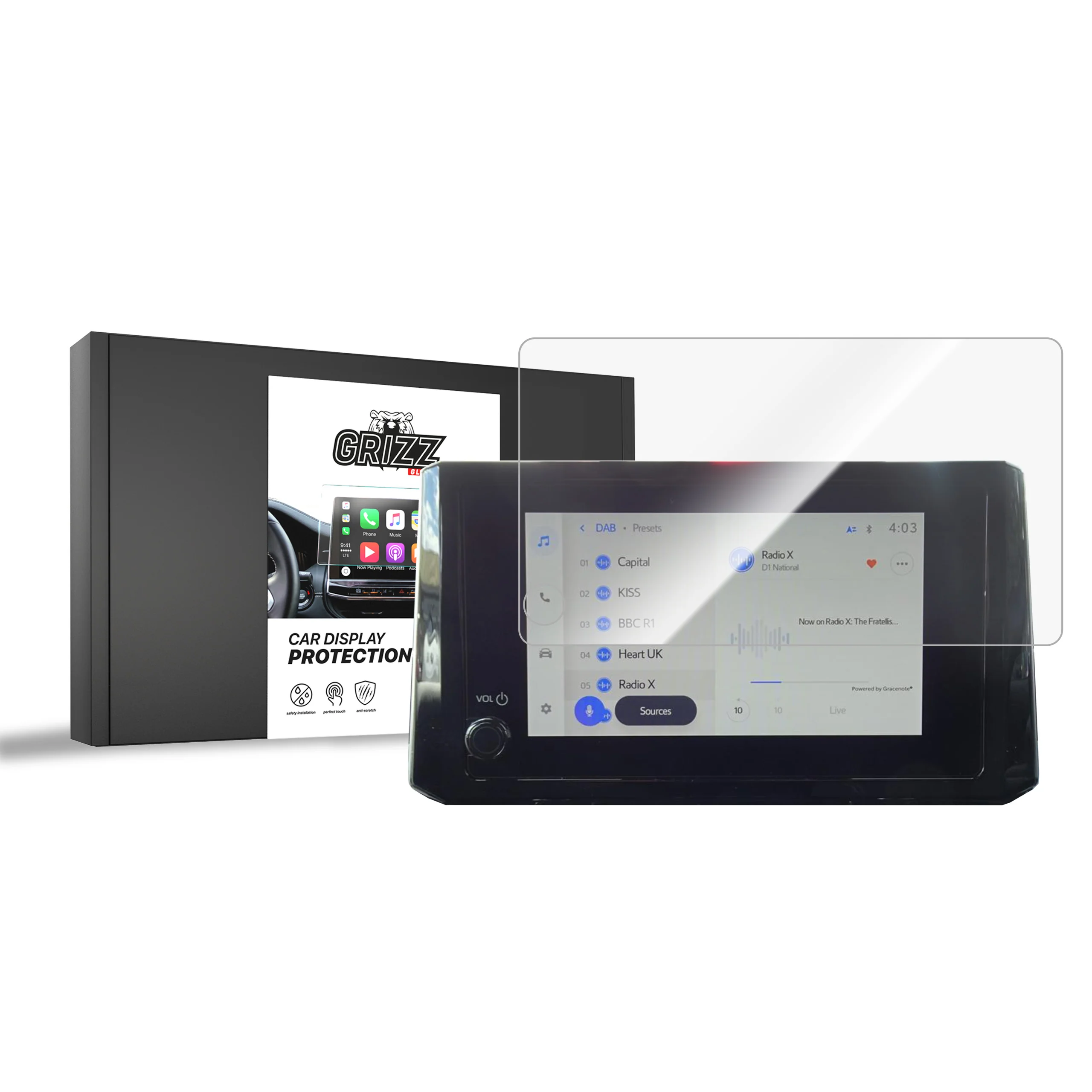 Displayschutzfolie für Suzuki Swace (2023-2026) Navi Folie, Kratzfest, Klar