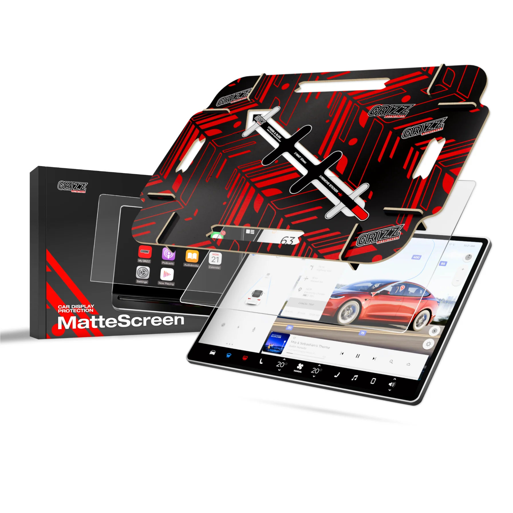 Displayschutzfolie für Tesla Model Y (2020-2024) Matt