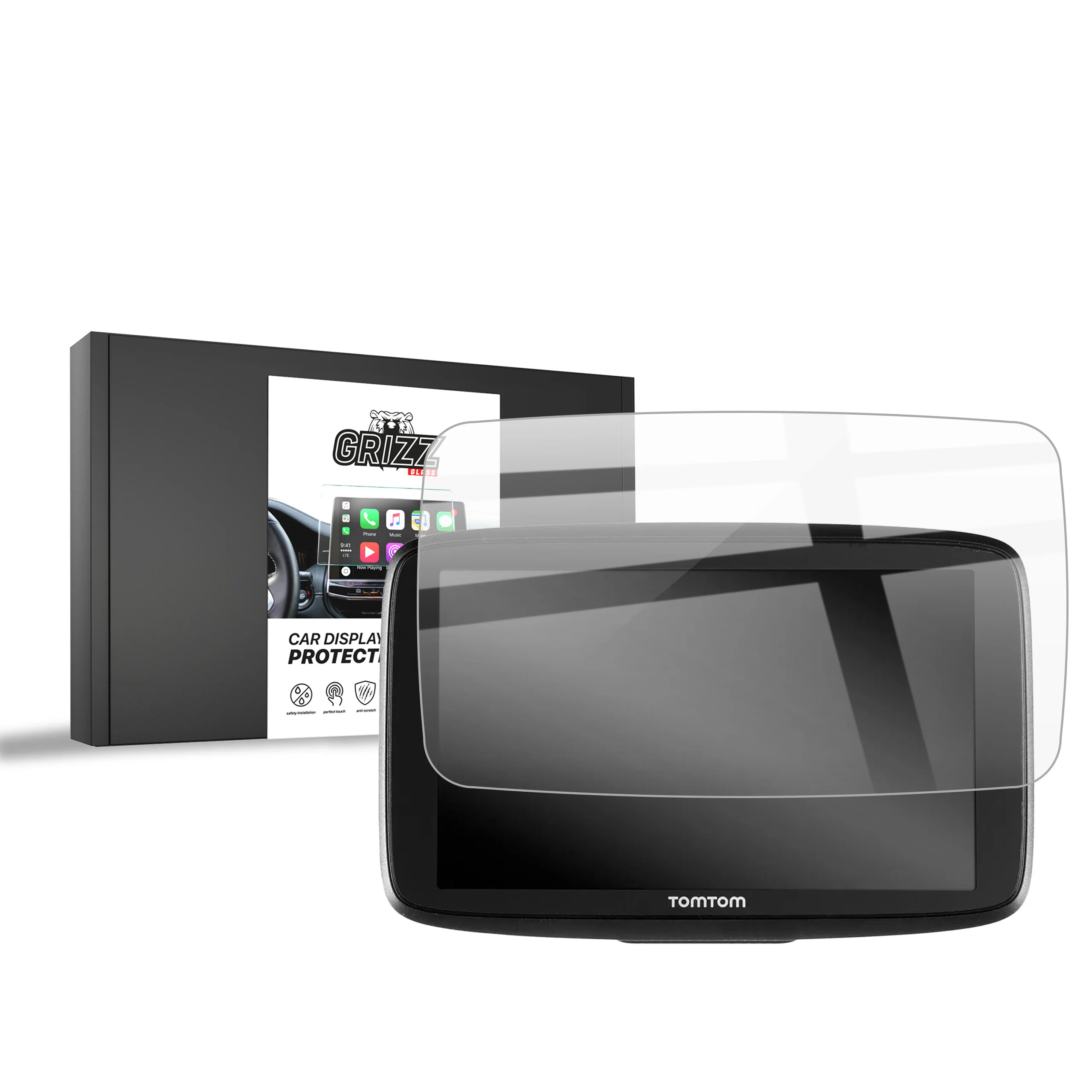 Displayschutzfolie für Tomtom Go Essential 6" Navi Folie, Kratzfest, Klar