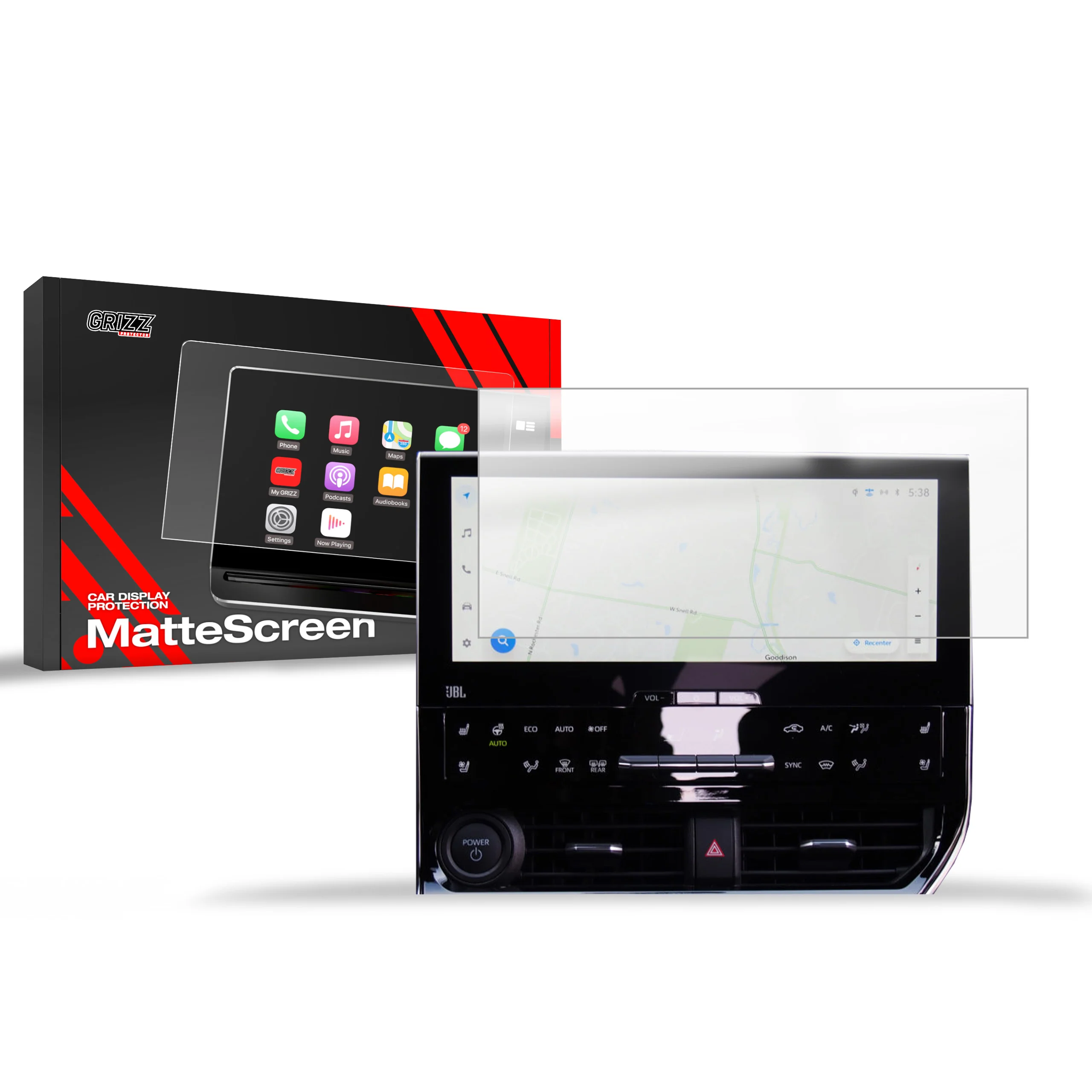 Displayschutzfolie für Toyota bZ4X 12,3" (2022-2026) Anti-Fingerprint, Matt