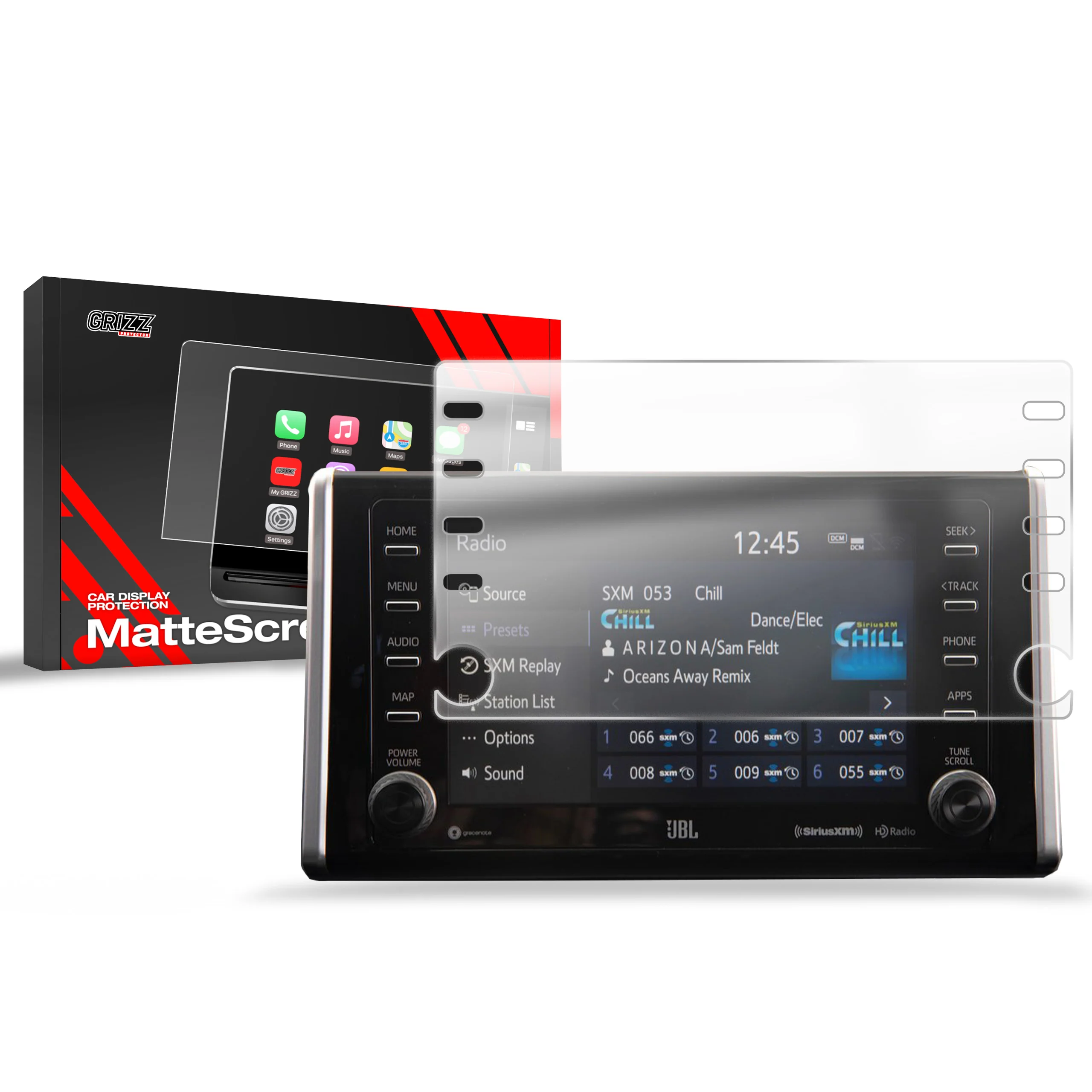 Displayschutzfolie für Toyota RAV4 (2019-2026) Anti-Fingerprint, Matt