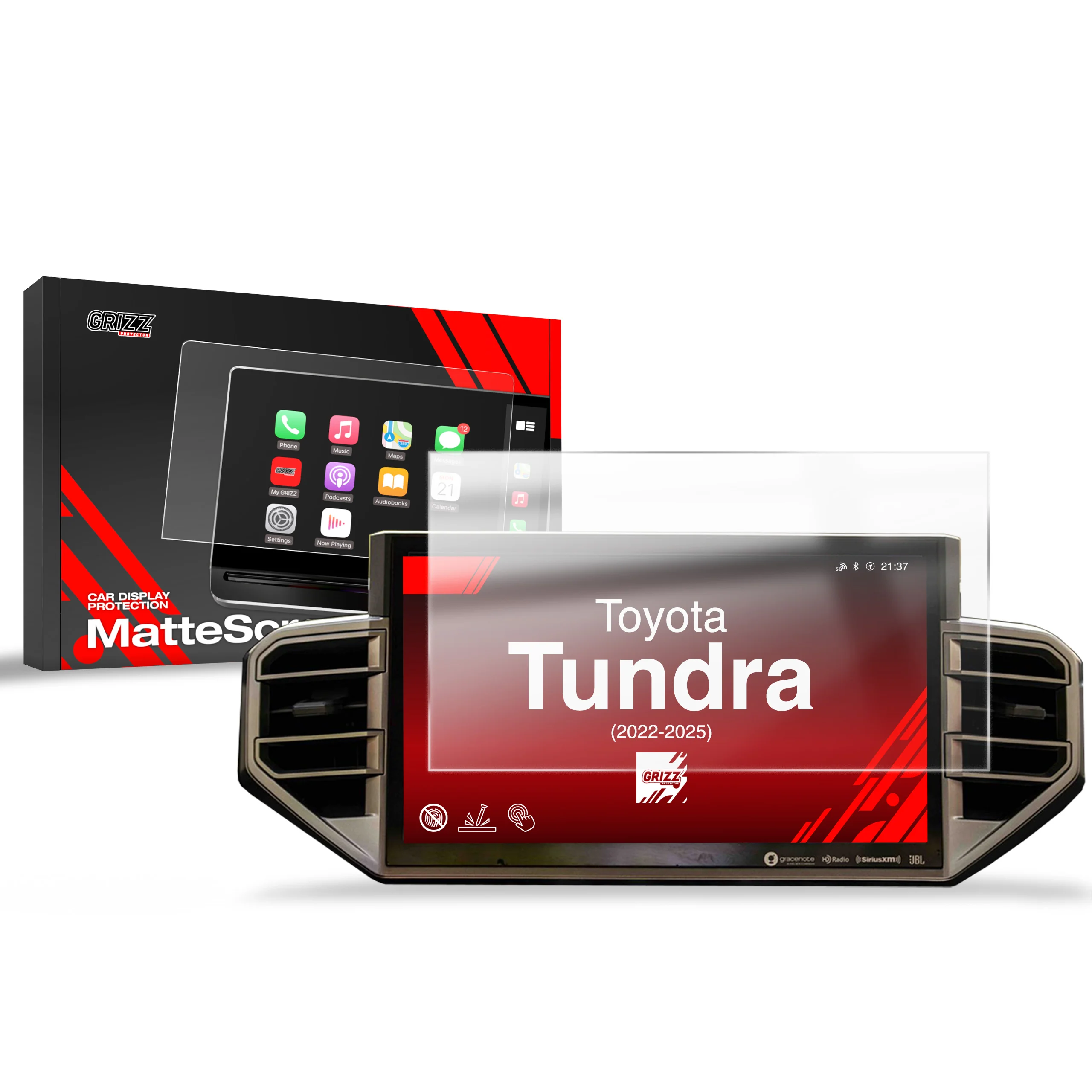 Displayschutzfolie für Toyota Tundra 14" (2022-2026) Anti-Fingerprint, Matt