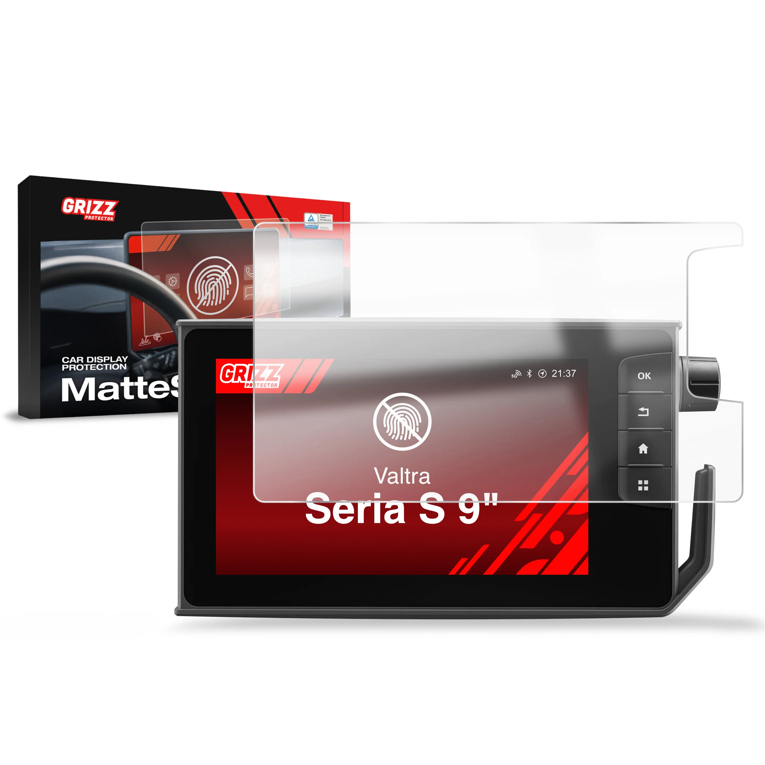 Displayschutzfolie für Valtra seria S SmartTouch 9" (2017-2026) Anti-Fingerprint, Matt
