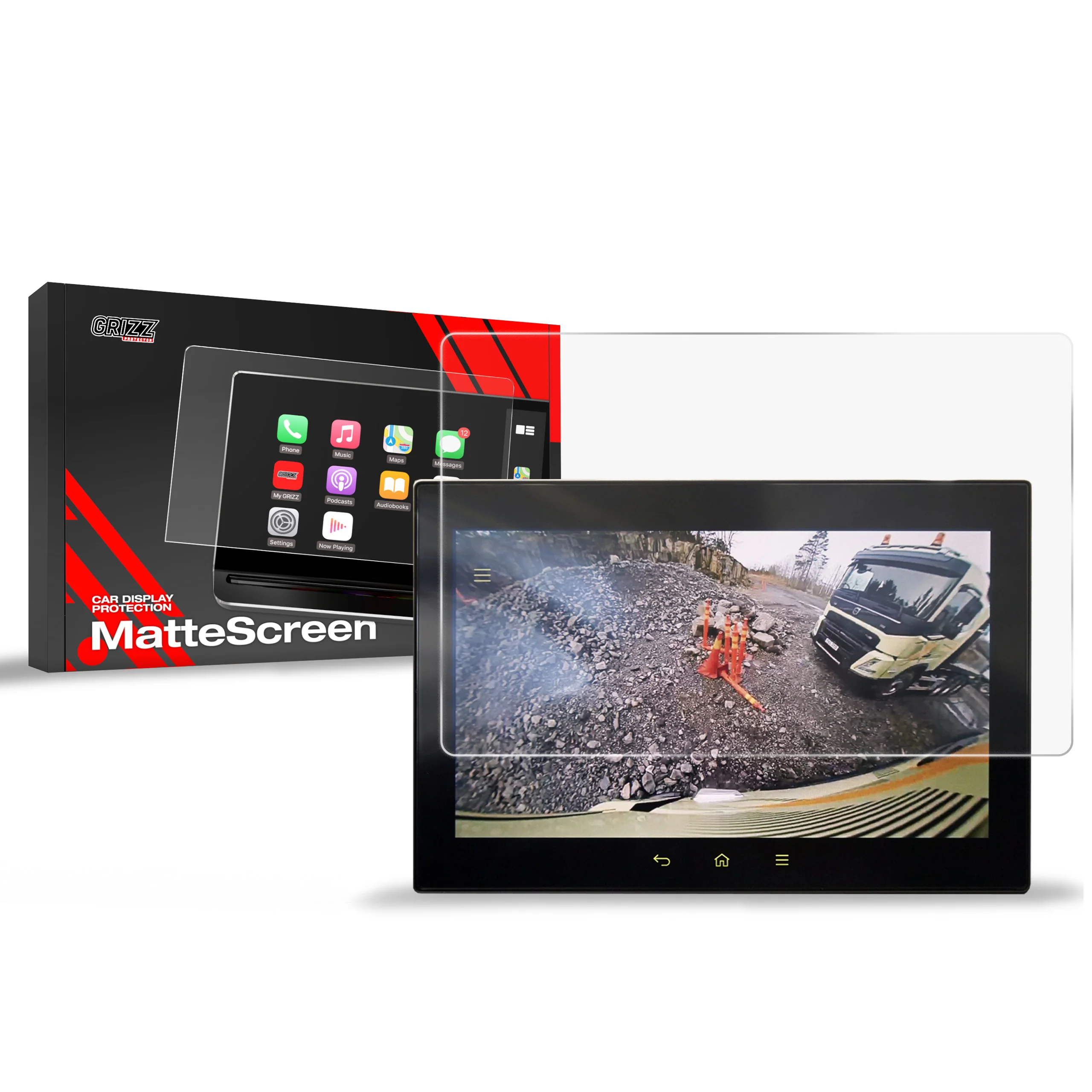 Displayschutzfolie für Volvo FMX (2023-2026) Anti-Fingerprint, Matt