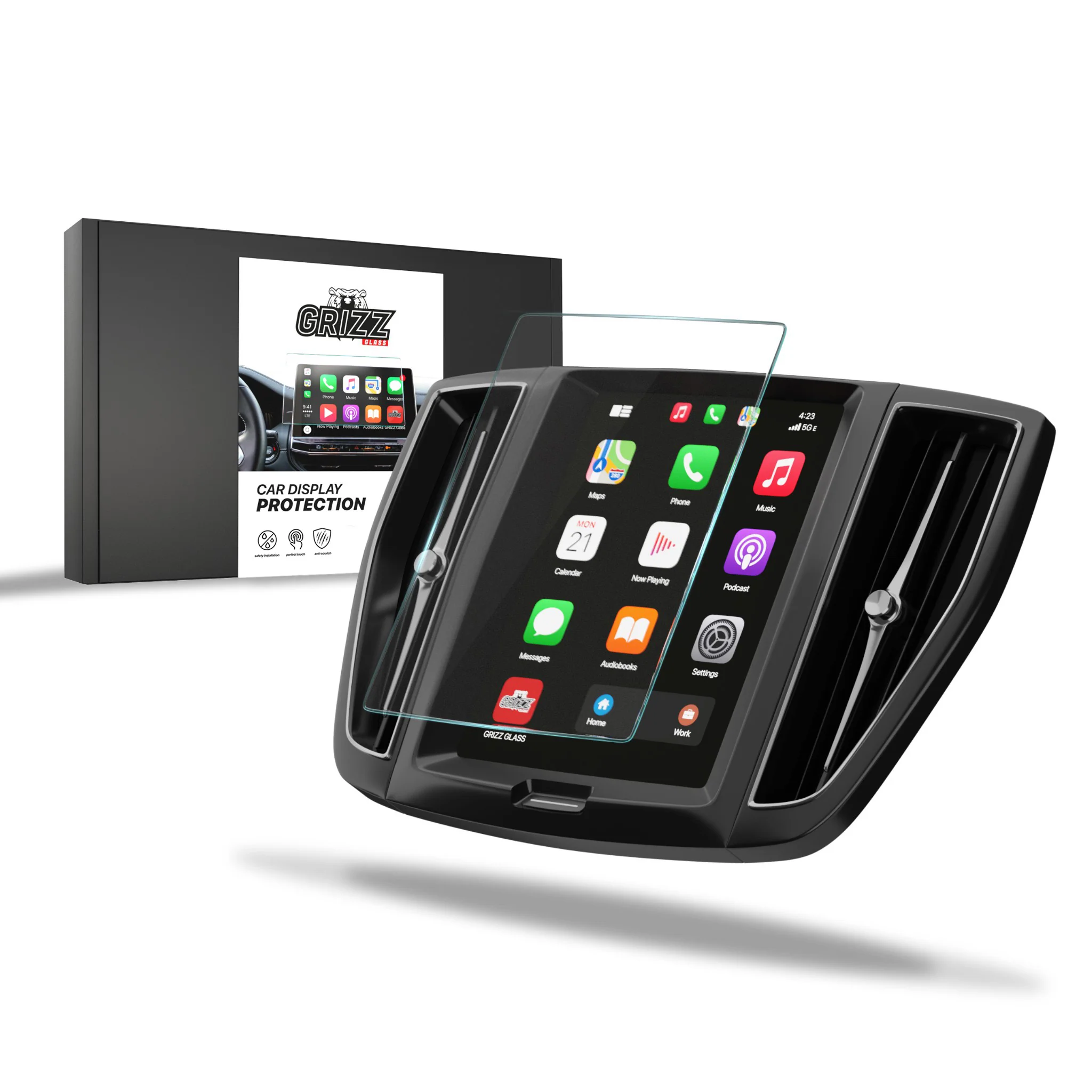 Displayschutzfolie für Volvo XC40 Recharge (2021-2026) Navi Folie, Kratzfest, Klar
