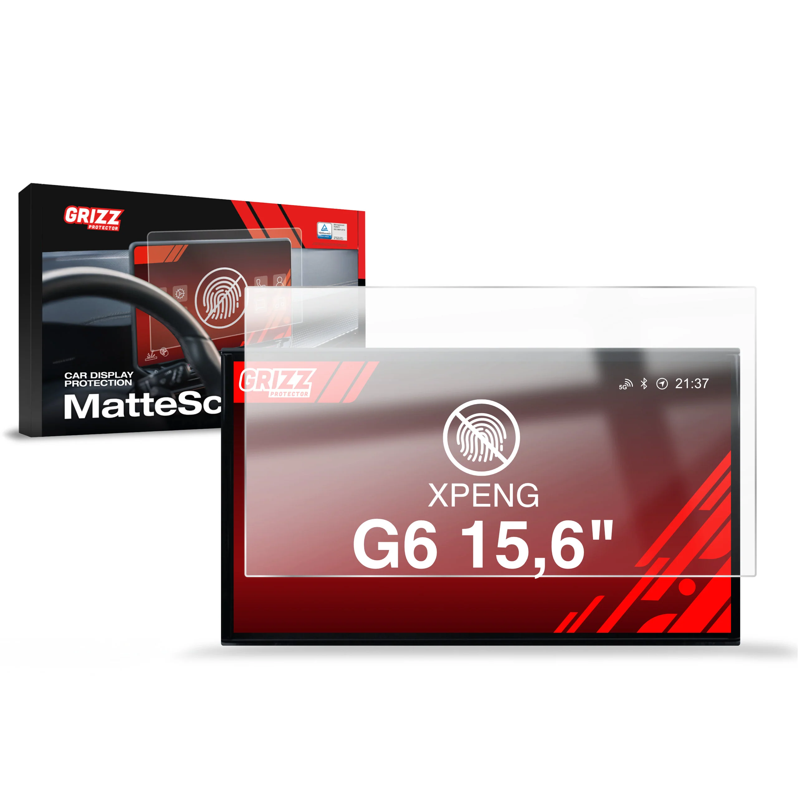 Displayschutzfolie für XPENG G6 15,6" (2025-2026) Anti-Fingerprint, Matt