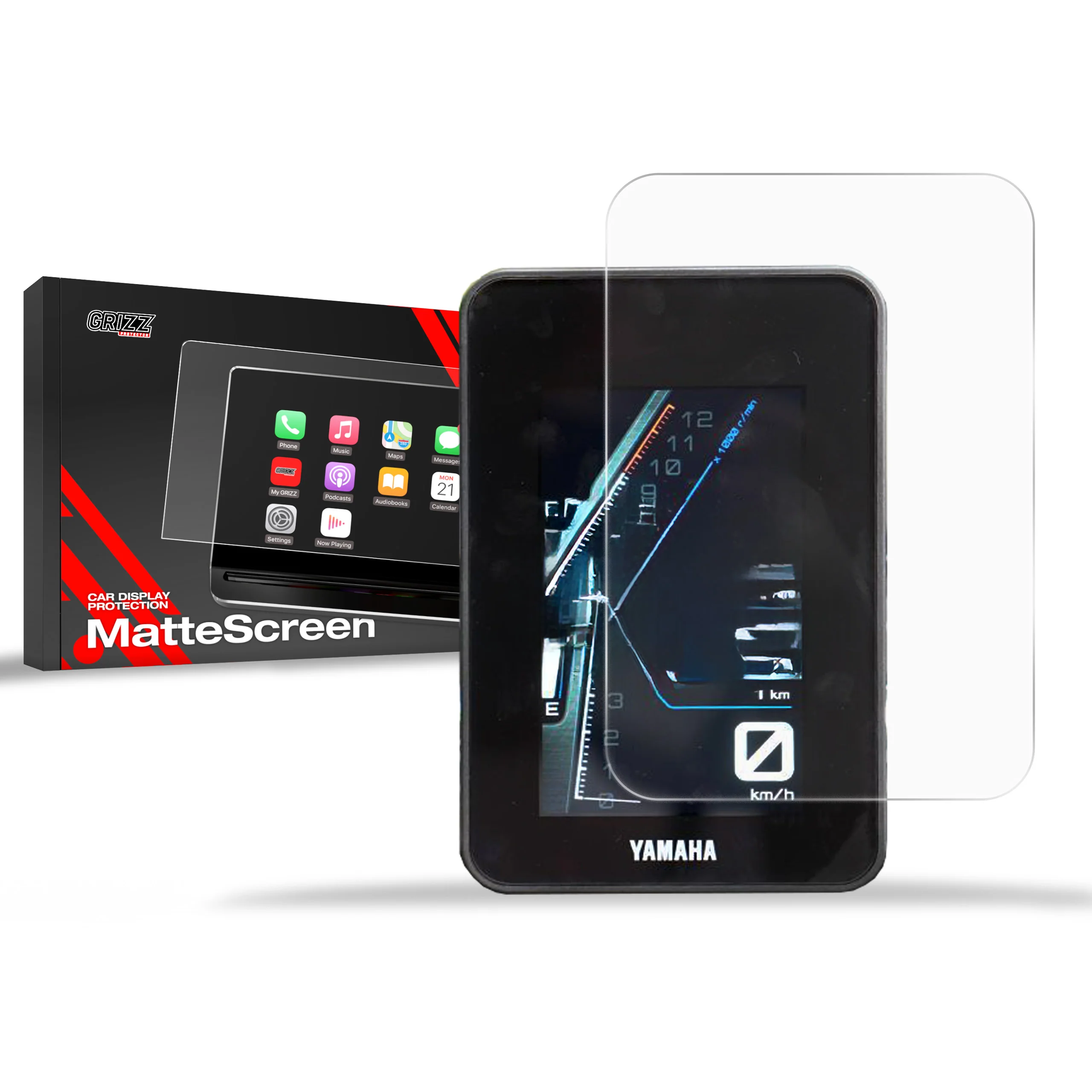 Displayschutzfolie für Yamaha Tenere 700 World Raid 5" (2024-2026) Anti-Fingerprint, Matt