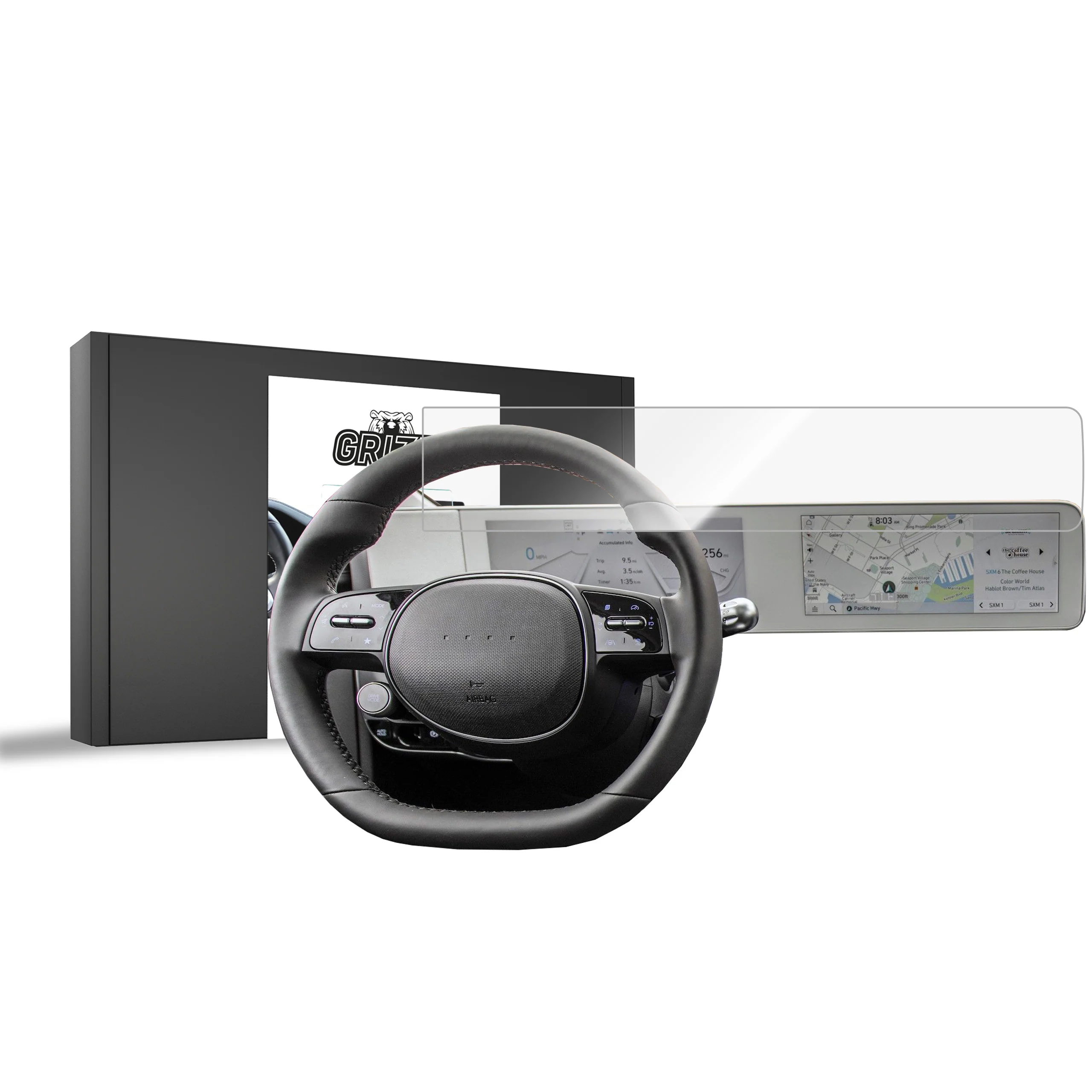 Displayschutzfolie für Hyundai Ioniq 5 (2021-2026) Navi Folie, Kratzfest, Klar