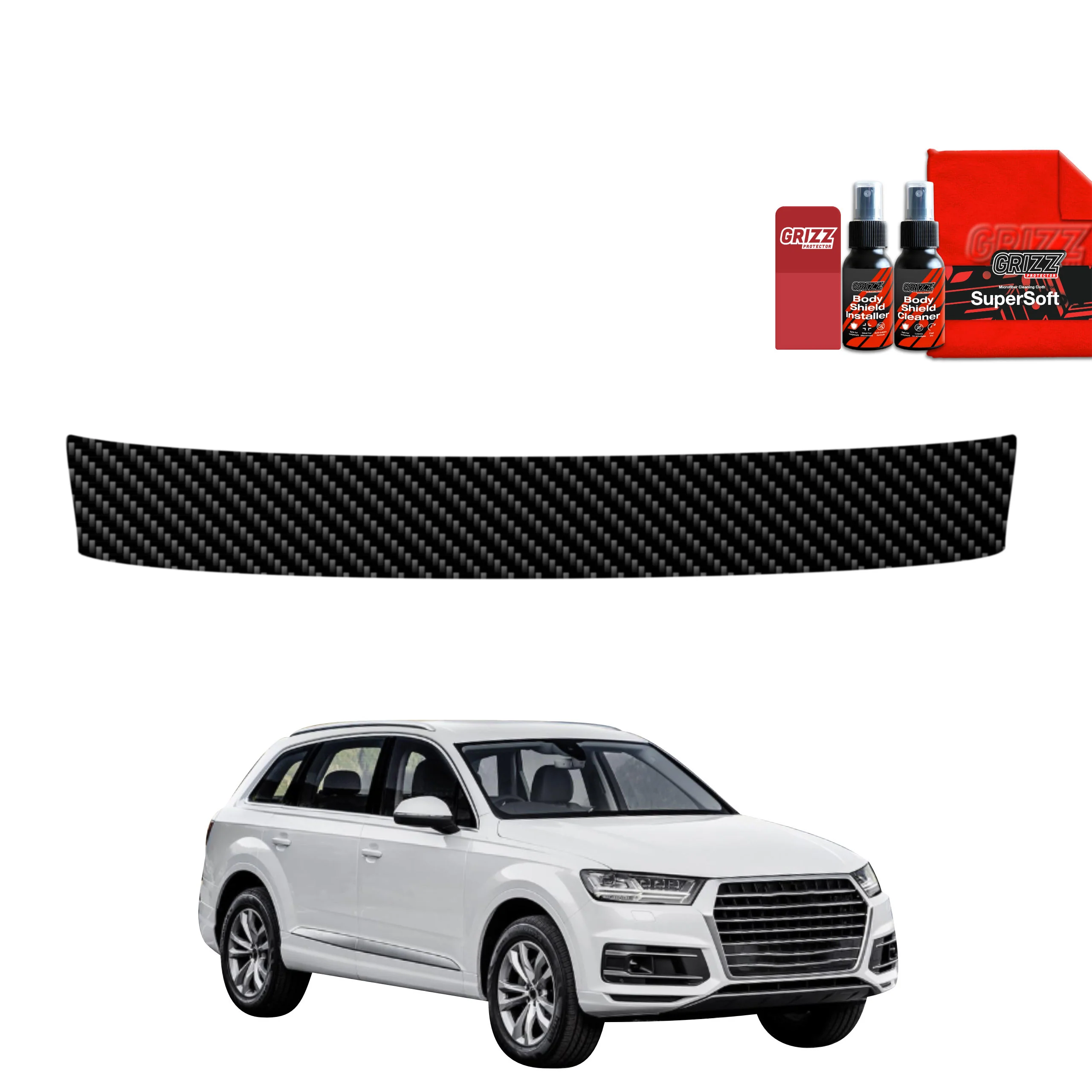Kohlenstoff Schutzfolie für Ladekante - Audi Q7 (2015-2019)