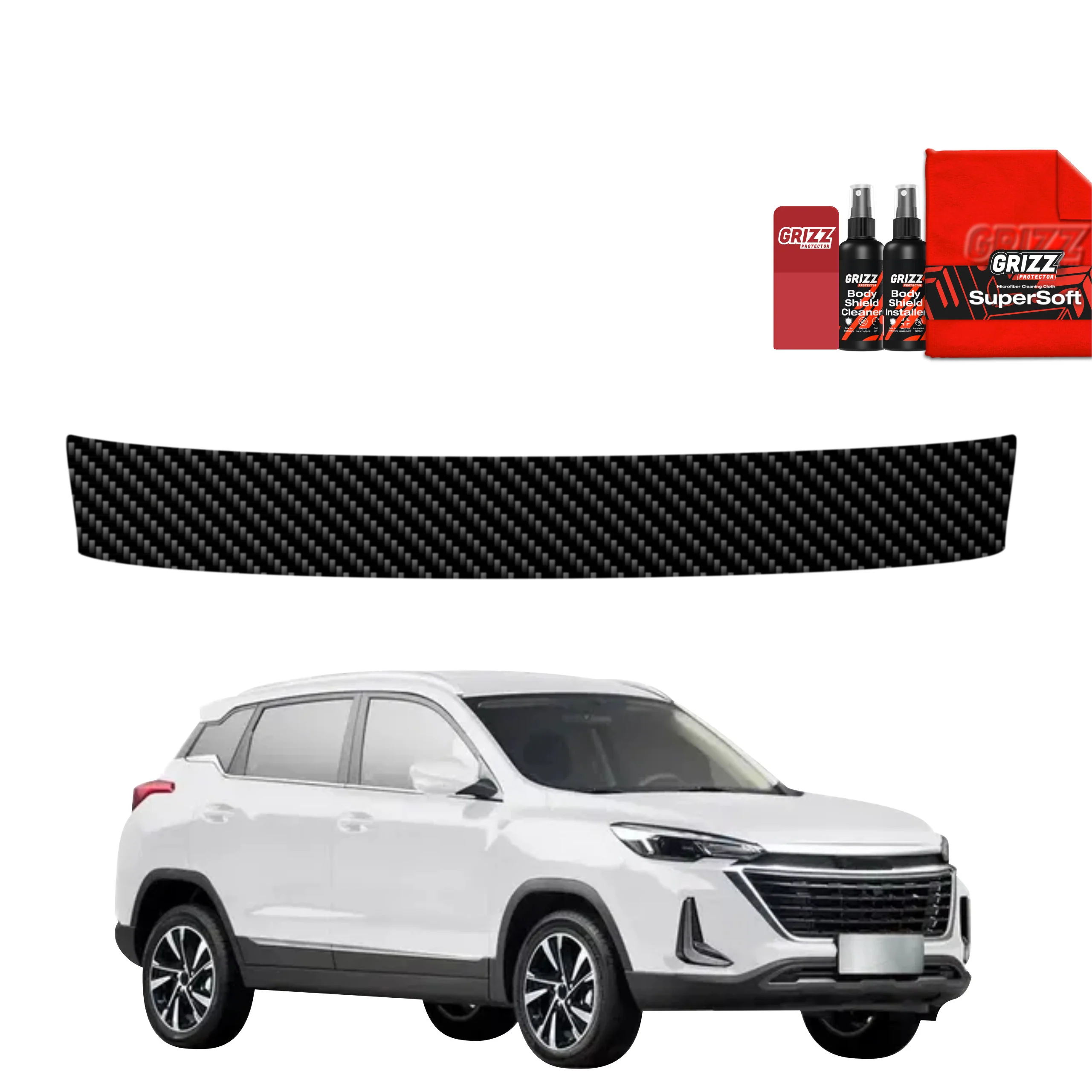 Kohlenstoff Schutzfolie für Ladekante - BAIC BEIJING 3 (2023-2026)