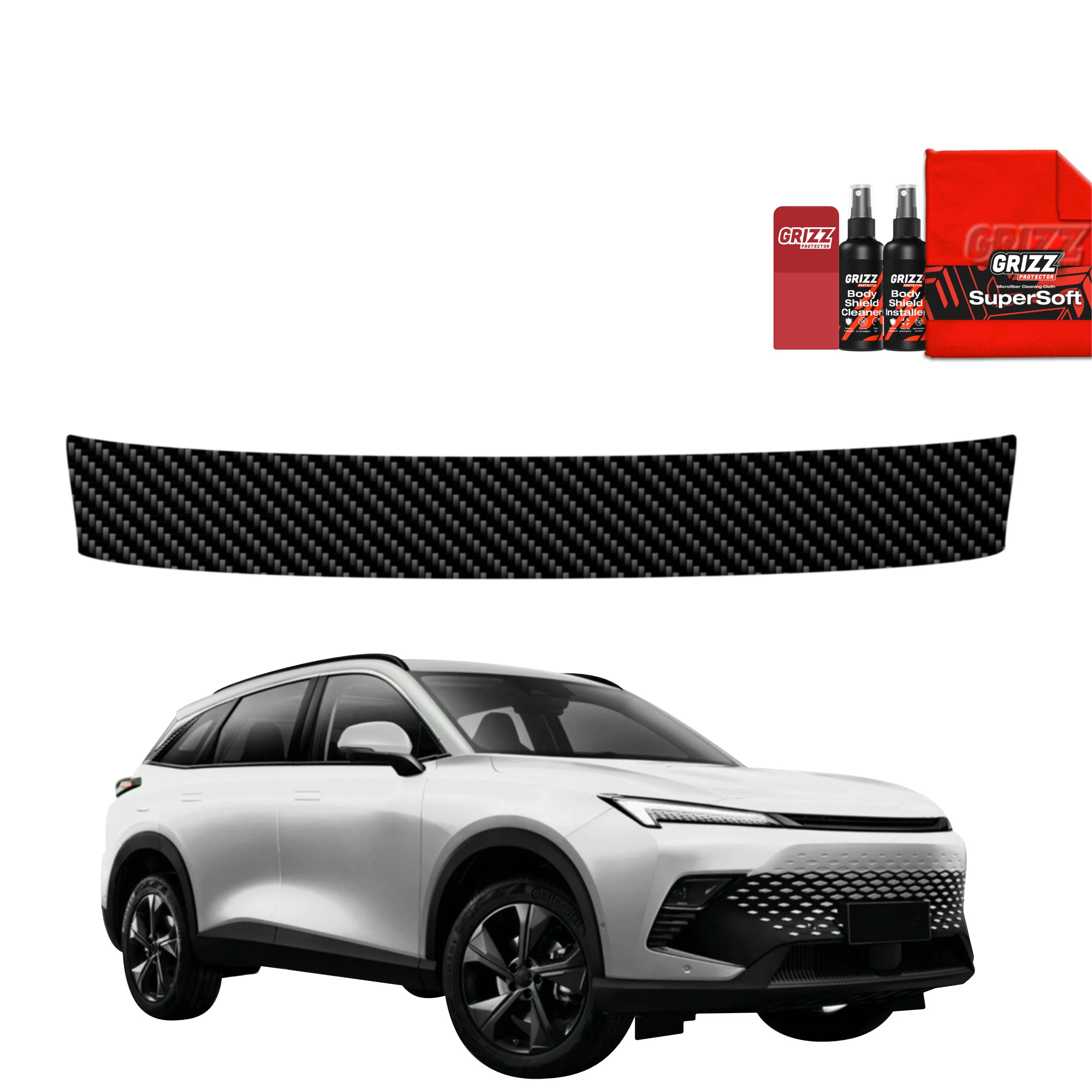 Kohlenstoff Schutzfolie für Ladekante - BAIC BEIJING 5 (2023-2026)