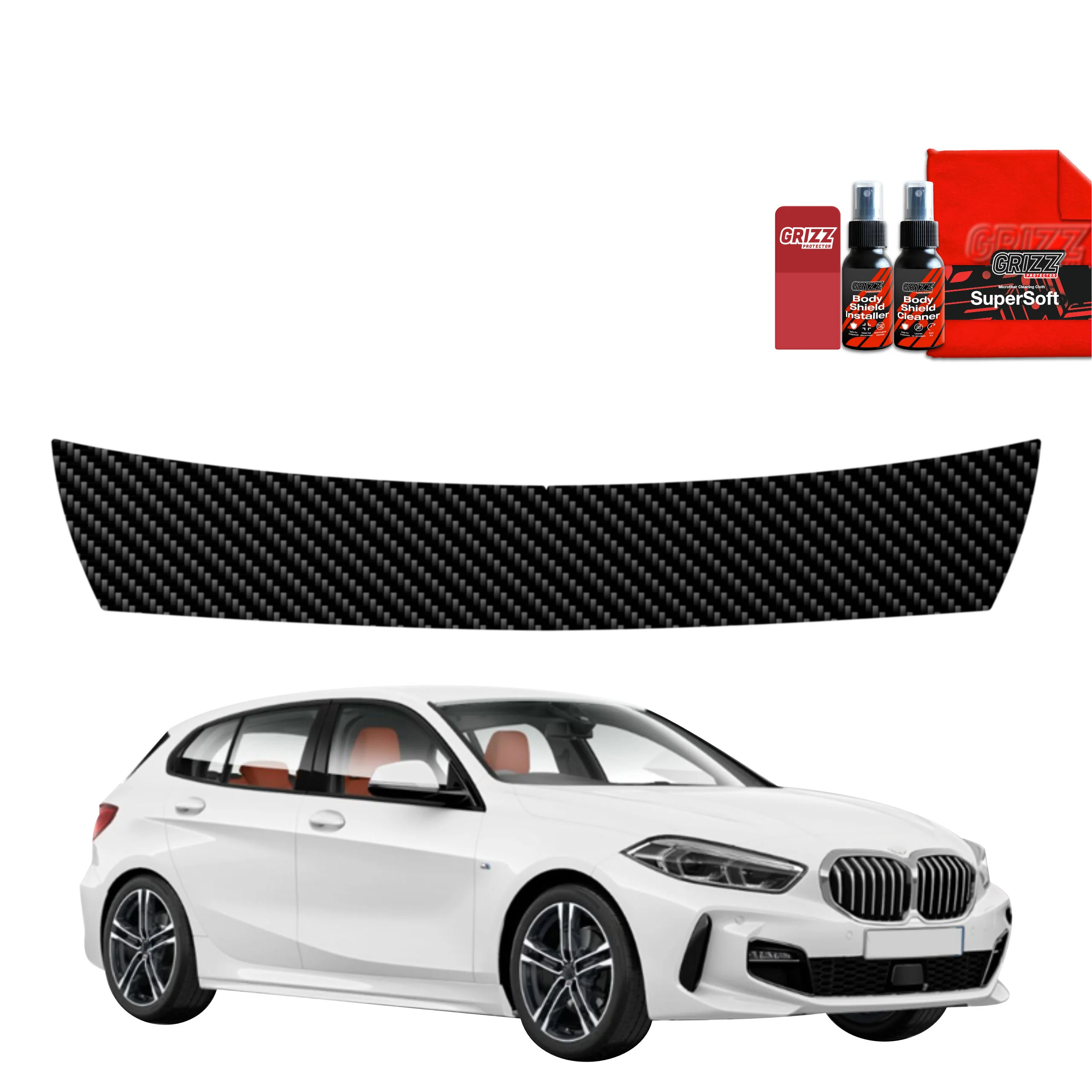Kohlenstoff Schutzfolie für Ladekante - BMW 1 118i (2020-2026)