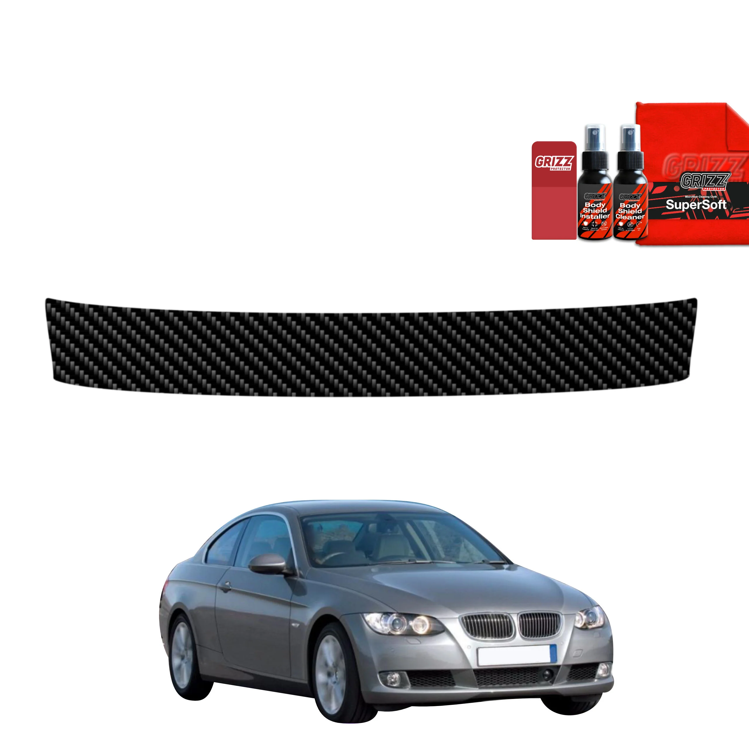 Kohlenstoff Schutzfolie für Ladekante - BMW 3 E92 Coupe Pre-LCI (2006-2010)