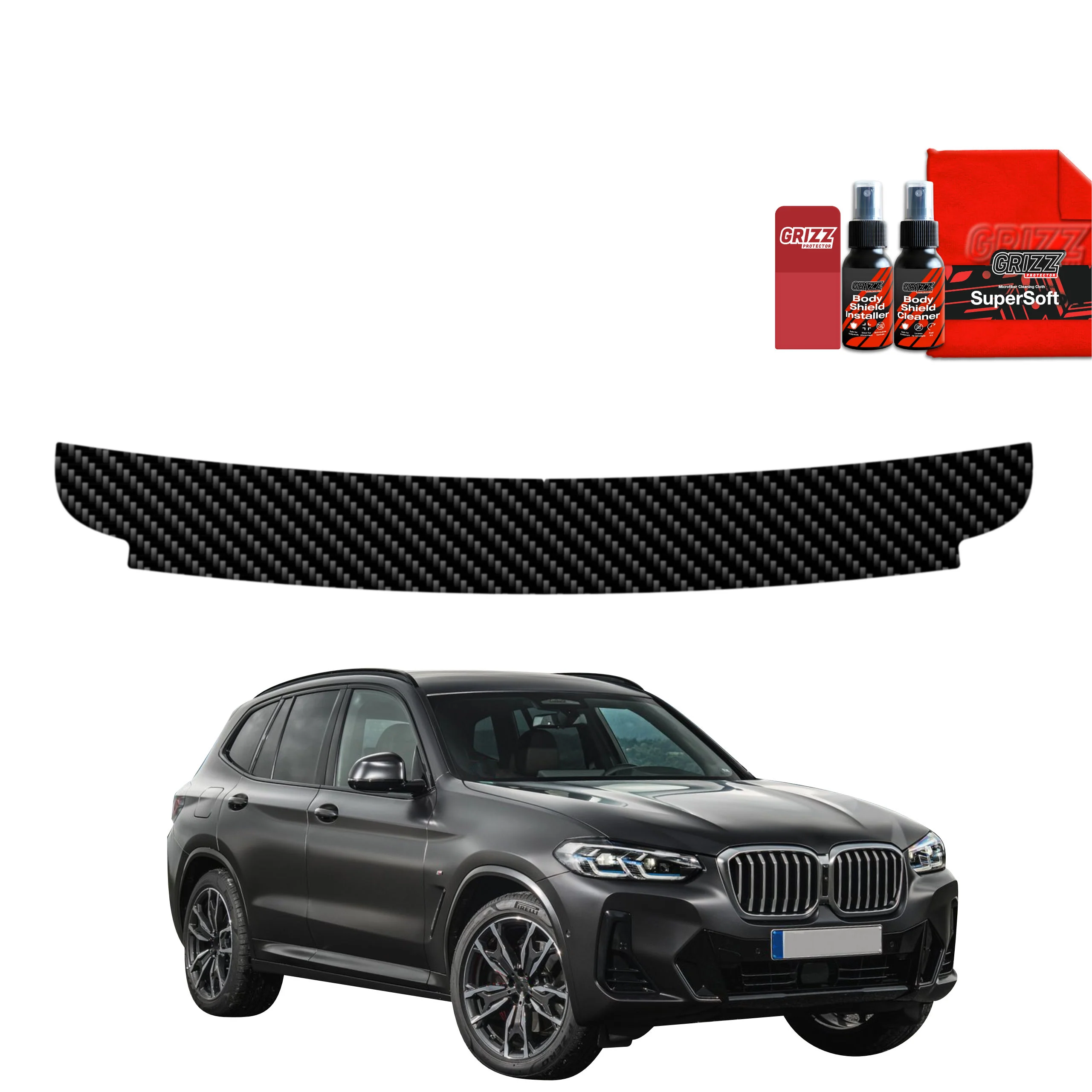 Kohlenstoff Schutzfolie für Ladekante - BMW X3 (2021-2024)