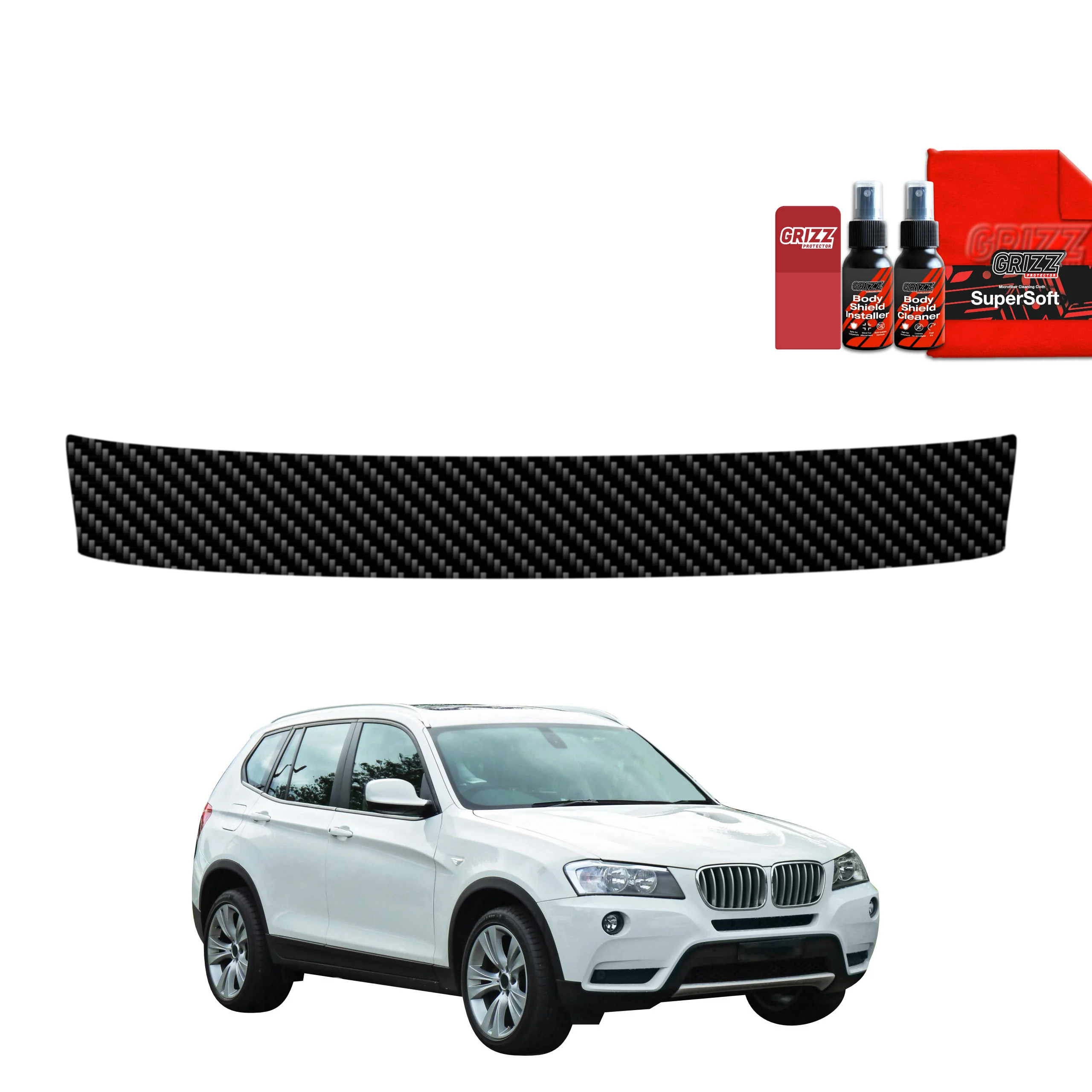 Kohlenstoff Schutzfolie fĂŒr Ladekante - BMW X3 F25 (2010-2014)