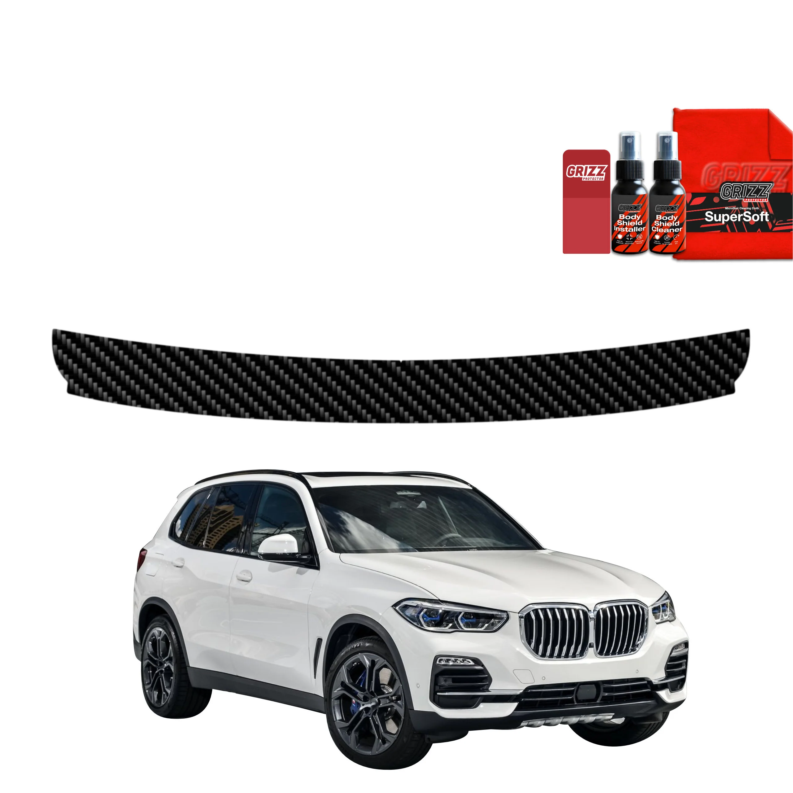 Kohlenstoff Schutzfolie für Ladekante - BMW X5 (2018-2023)
