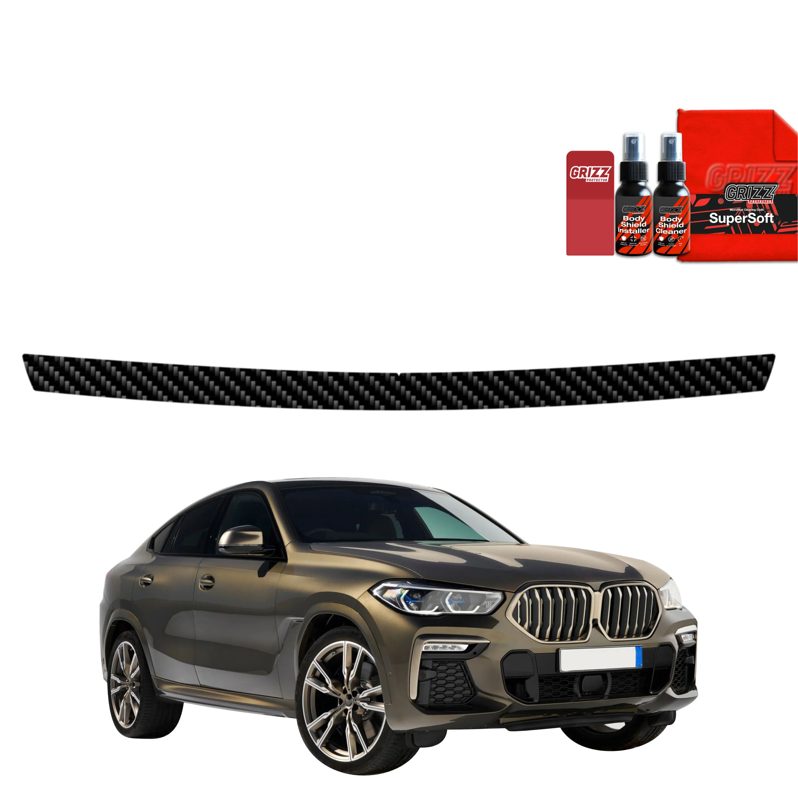 Kohlenstoff Schutzfolie für Ladekante - BMW X6M (2019-2023)