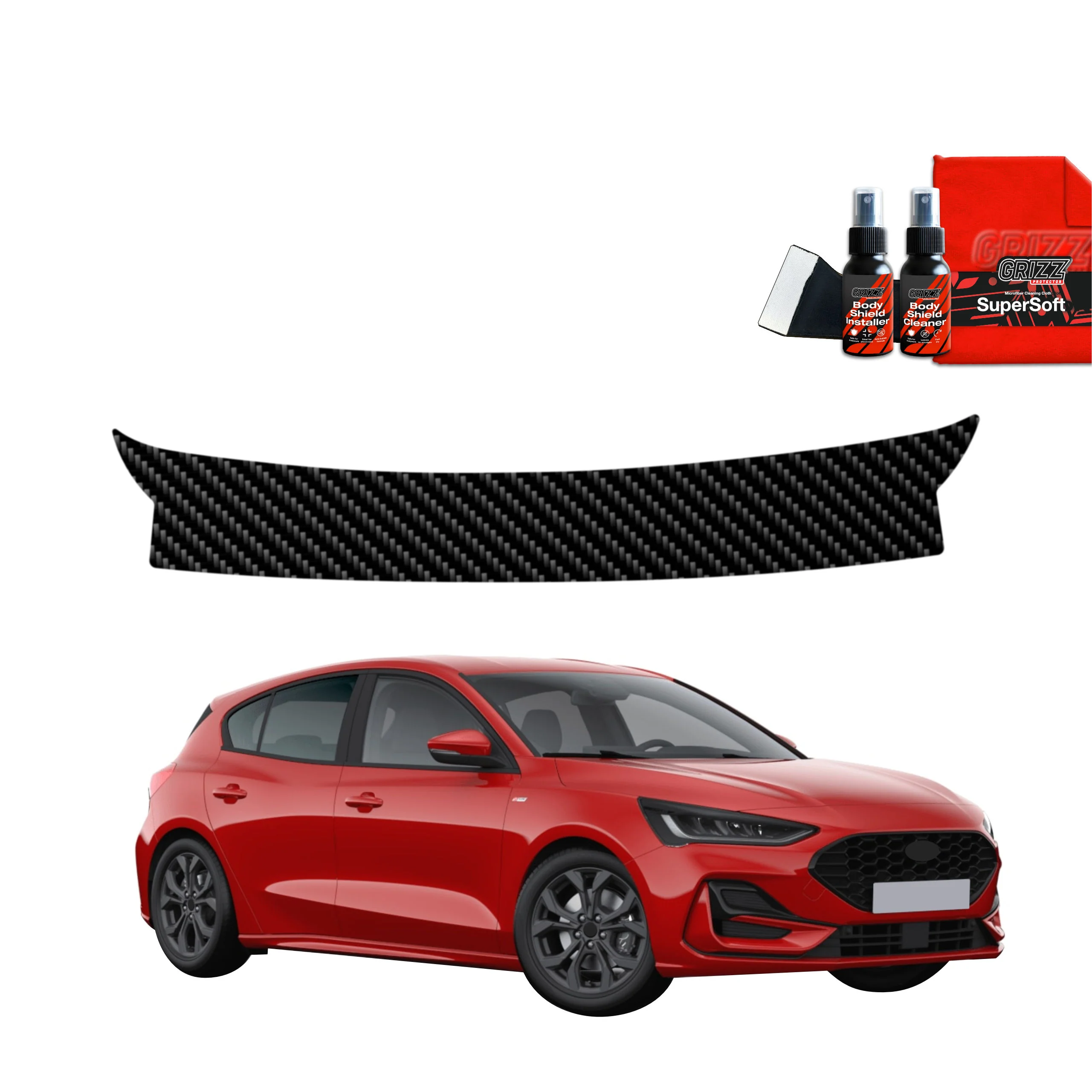 Kohlenstoff Schutzfolie für Ladekante - Ford Focus ST-Line X Hatchback Facelift (2021-2025)
