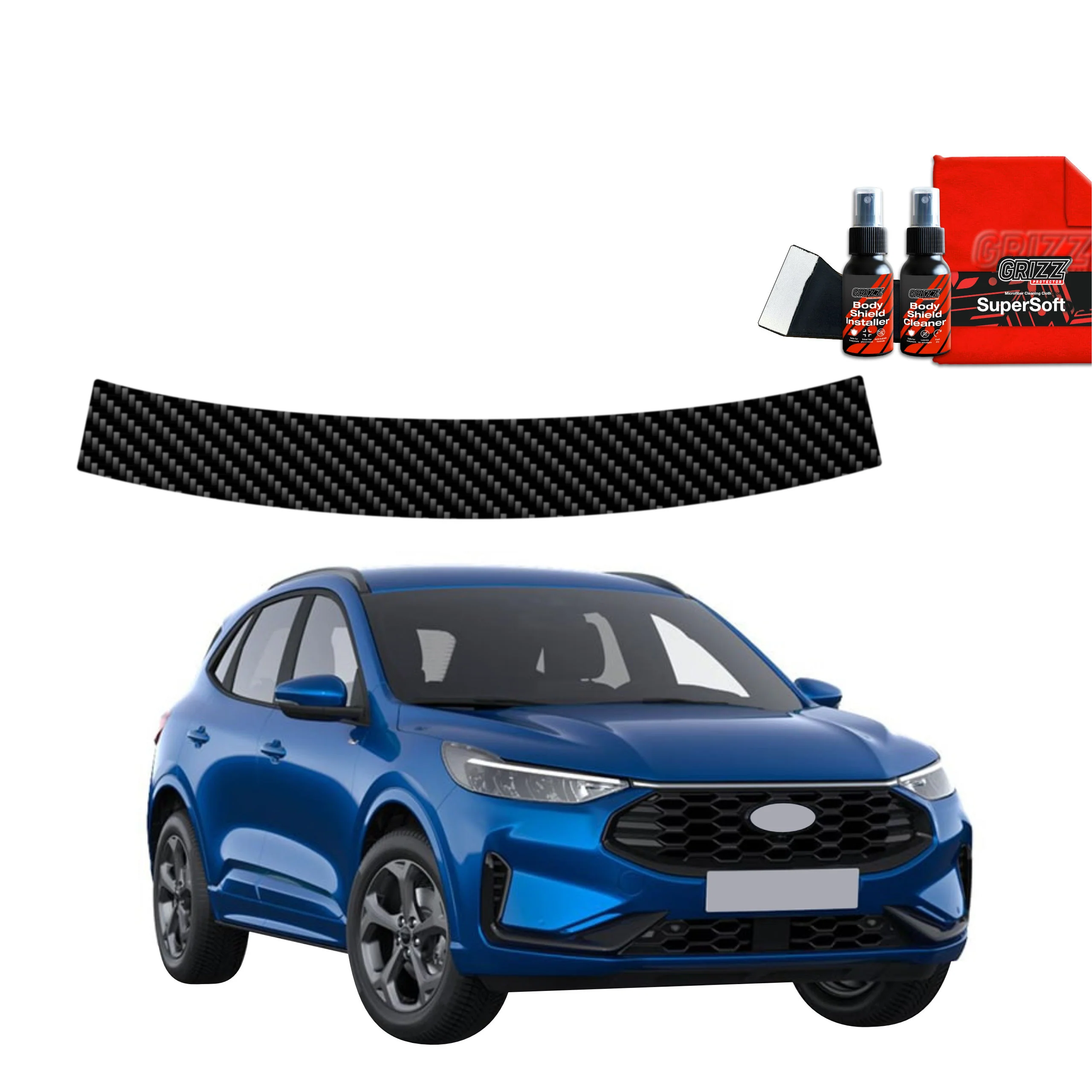 Kohlenstoff Schutzfolie für Ladekante - Ford Kuga Active X Facelift (2024-2026)