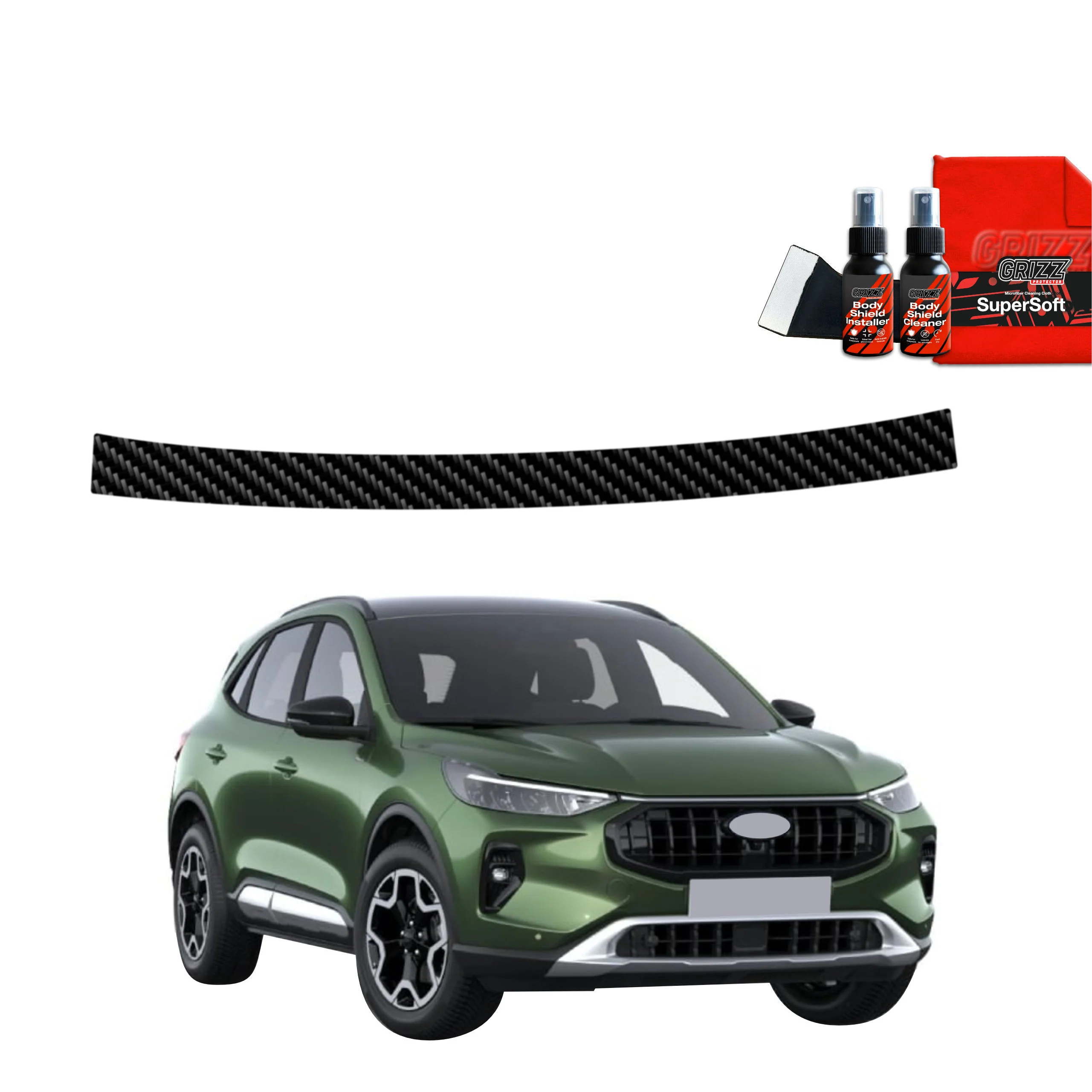 Kohlenstoff Schutzfolie fĂŒr Ladekante - Ford Kuga Titanium Facelift (2024-2026)