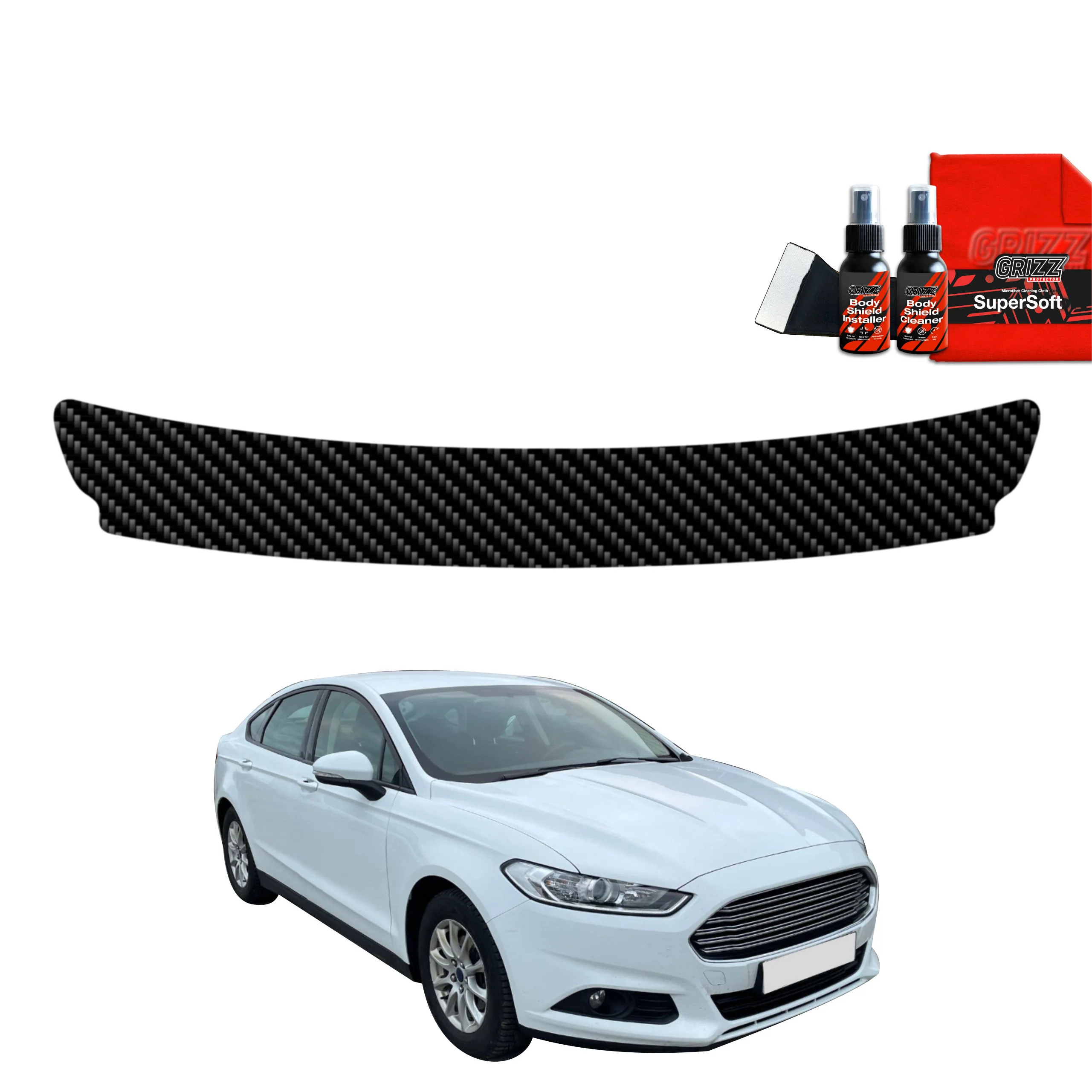 Kohlenstoff Schutzfolie für Ladekante - Ford Mondeo Mk5 Sedan (2014-2019)