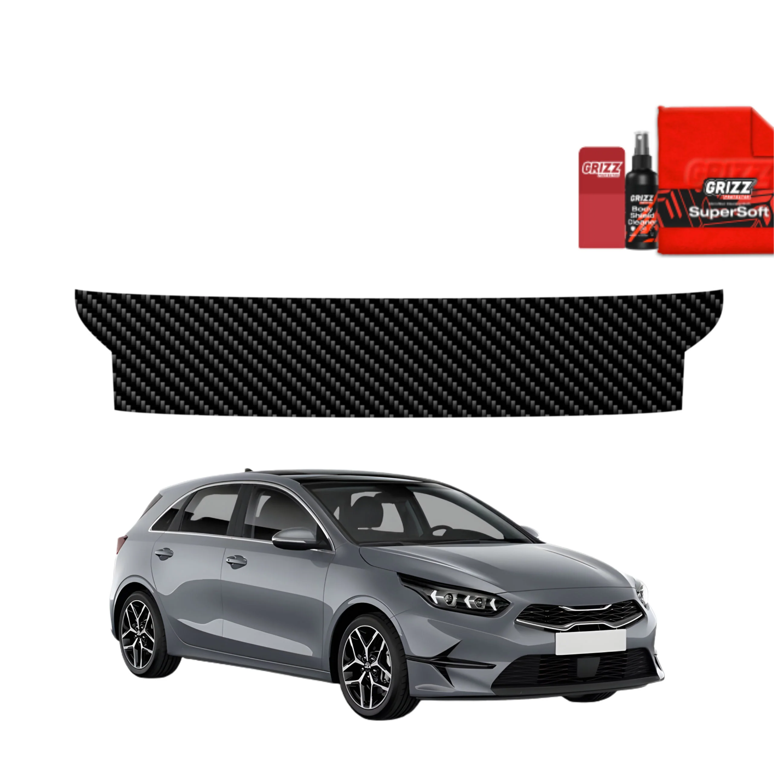 Kohlenstoff Schutzfolie für Ladekante - Kia Ceed Hatchback (2021-2025)