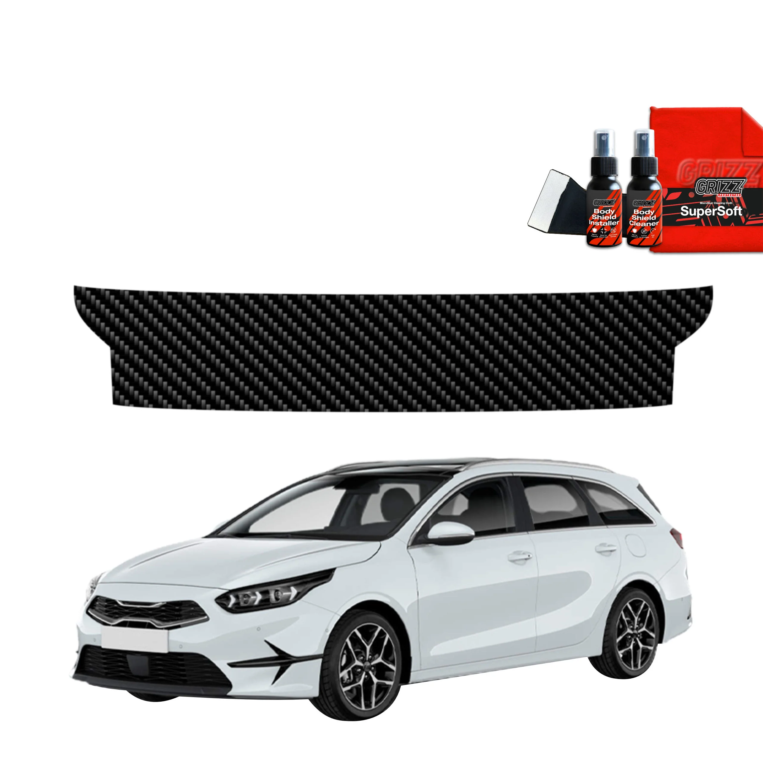 Kohlenstoff Schutzfolie für Ladekante - Kia Ceed SW Kombi (2021-2025)