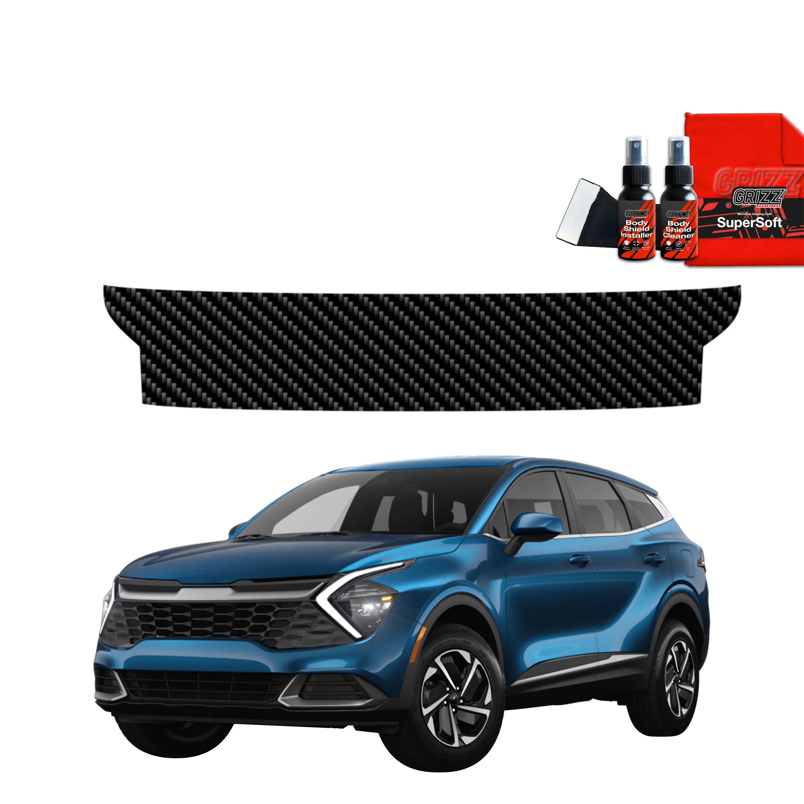 Kohlenstoff Schutzfolie für Ladekante - Kia Sportage 5 (2021-2025)