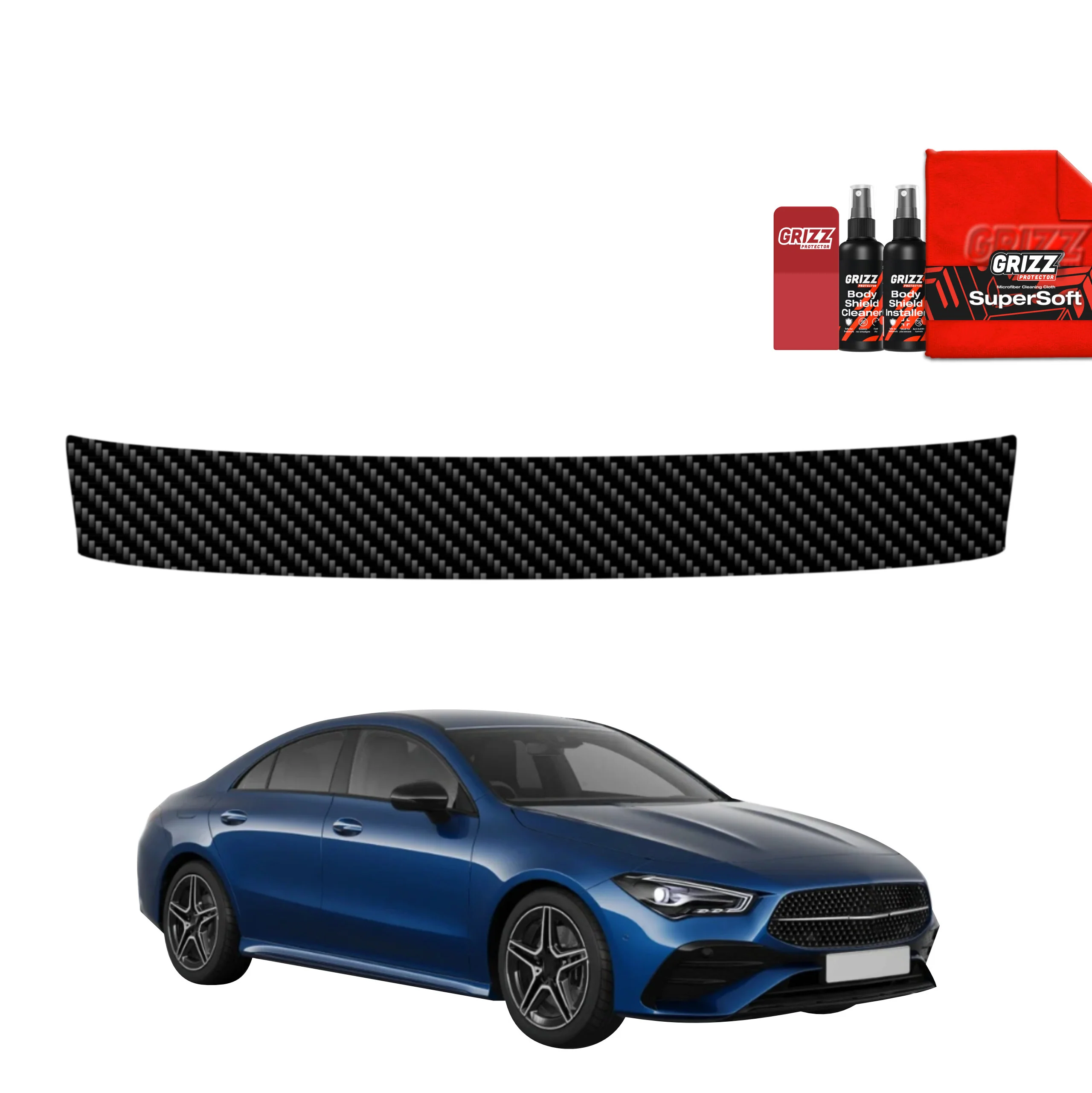 Kohlenstoff Schutzfolie für Ladekante - Mercedes CLA 200 (2025-2026)