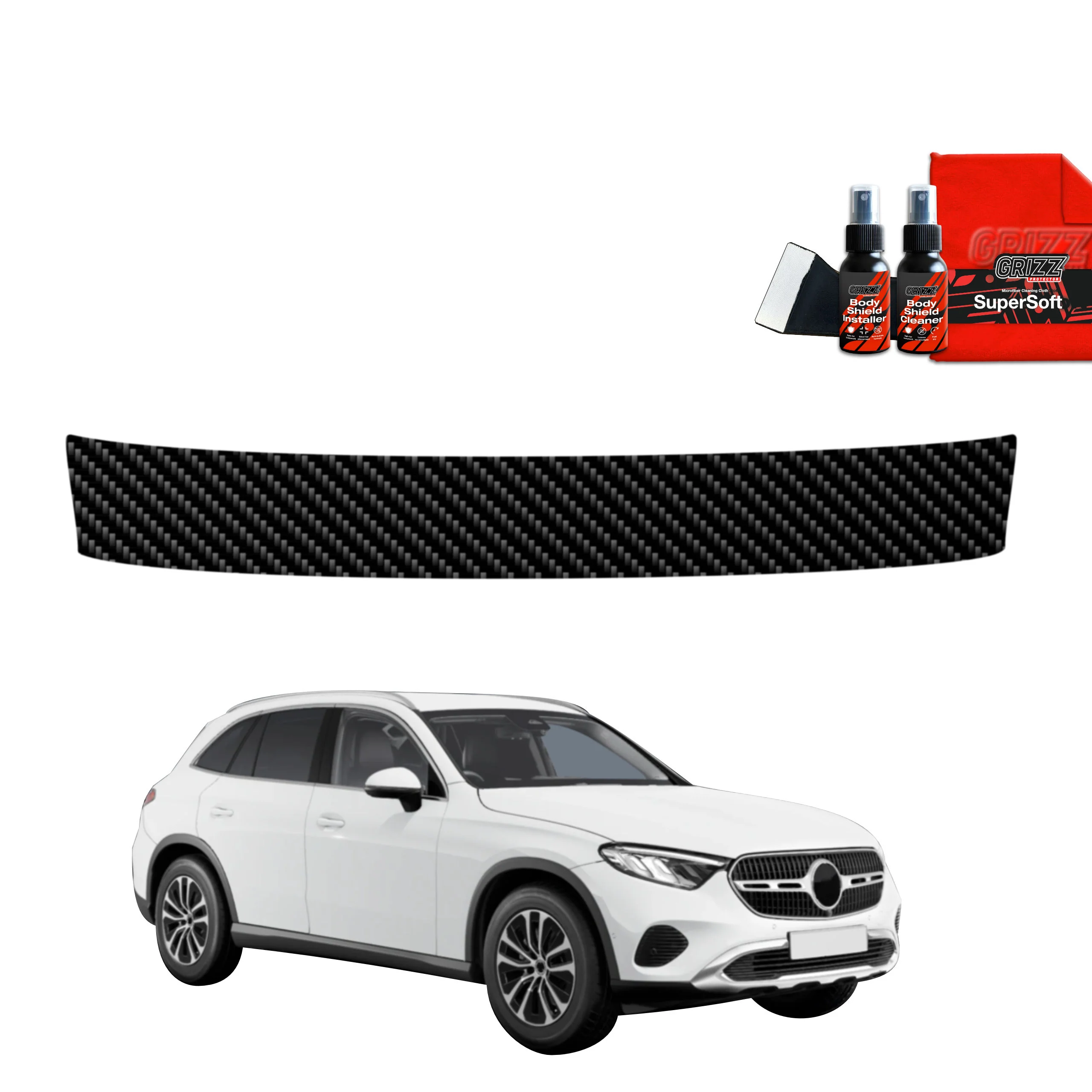 Kohlenstoff Schutzfolie für Ladekante - Mercedes GLC Wagon (2025-2026)